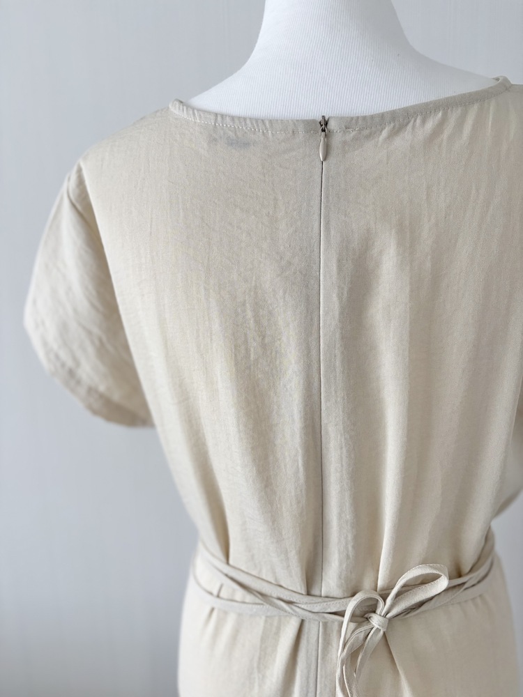 The Timeless Wrap Dress (Beige)