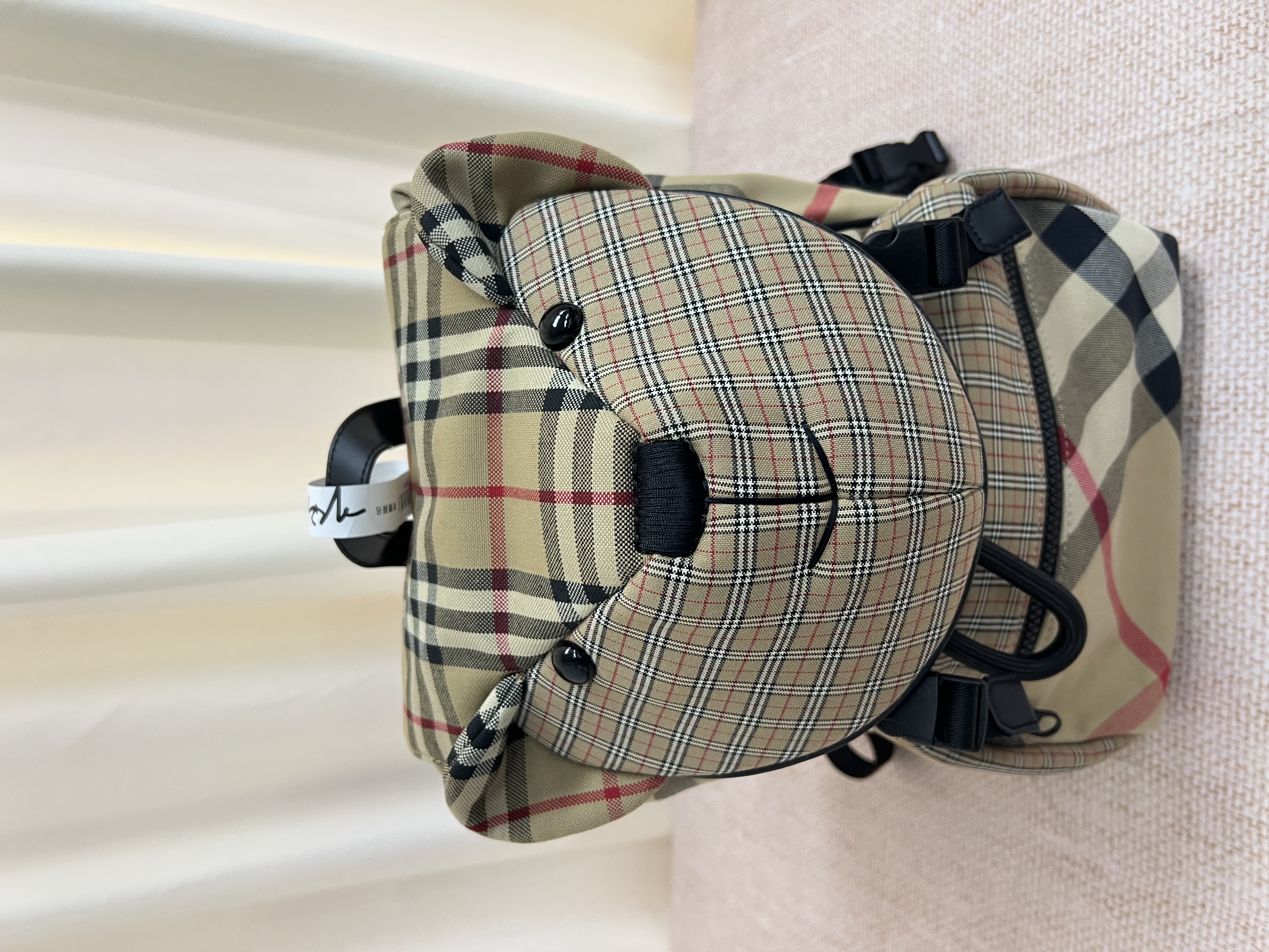 Pre-owned Burberry Kids Thomas 3D Teddy Check-Print Backpack/ Product Code: 26030207