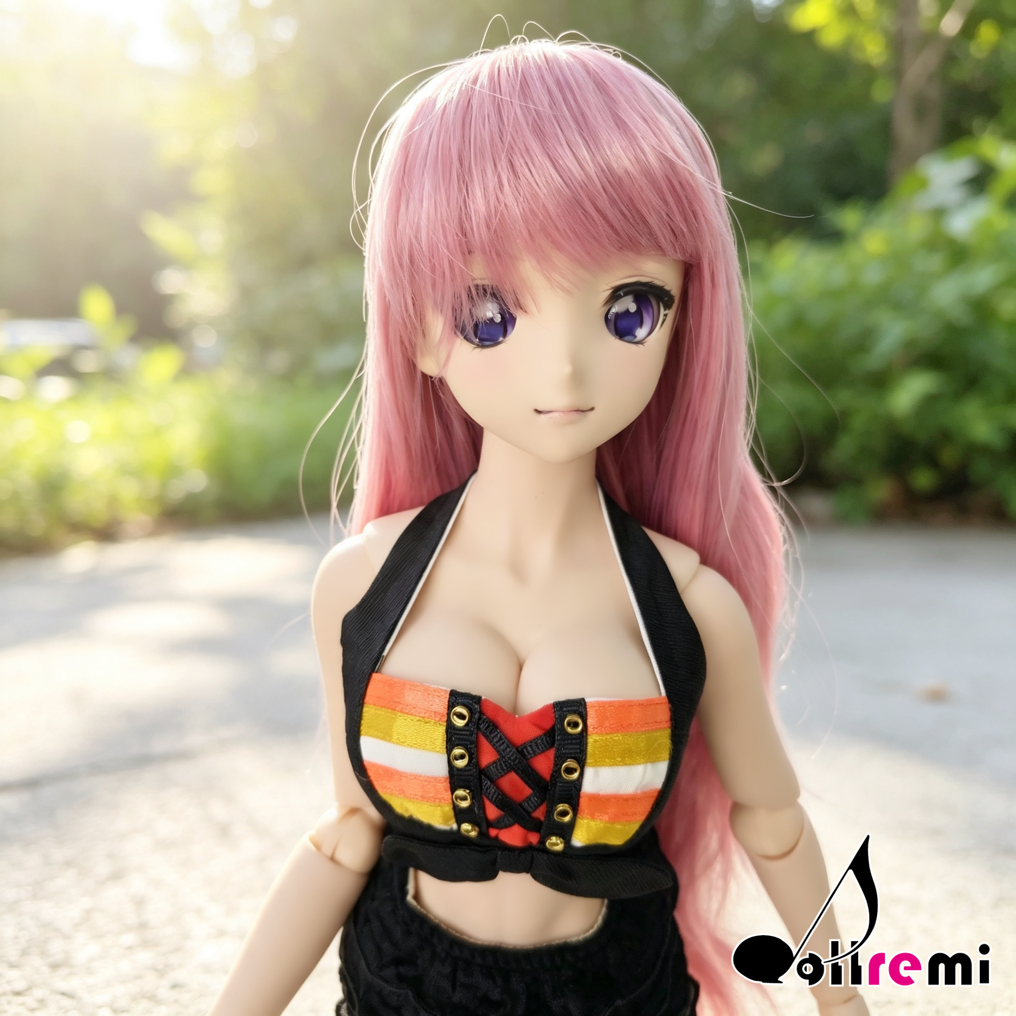 【dollremi】(DD0116B) 彩色條子背心 Color striped Vest