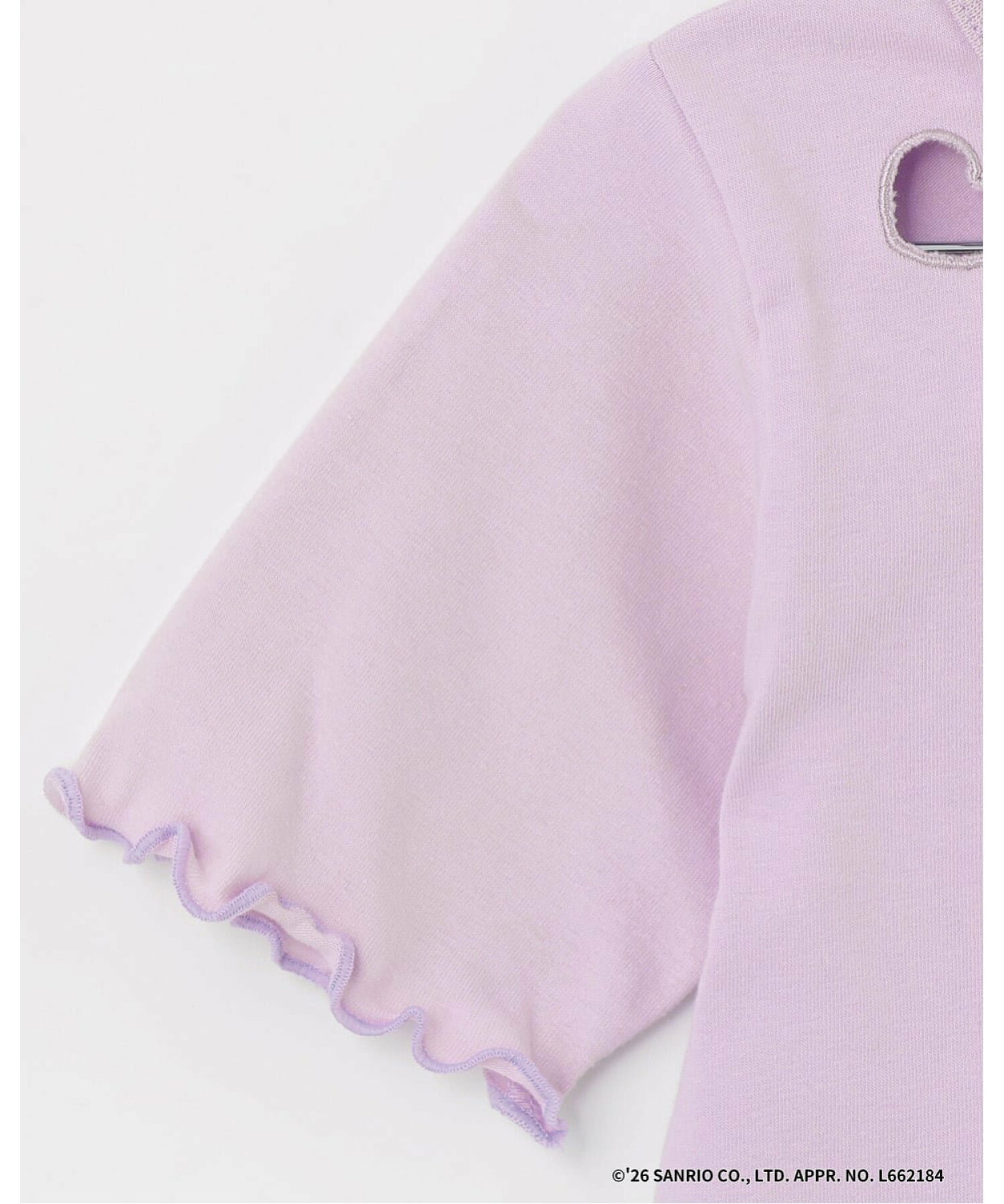 🆕【⭐訂購⭐】🇯🇵 日本直送 🌀🇯🇵 日本直送🇯🇵 #Kuromi 縷空心形領 褶邊袖 短袖Tee［4款選］🌀 [ELCA-0114][260327]