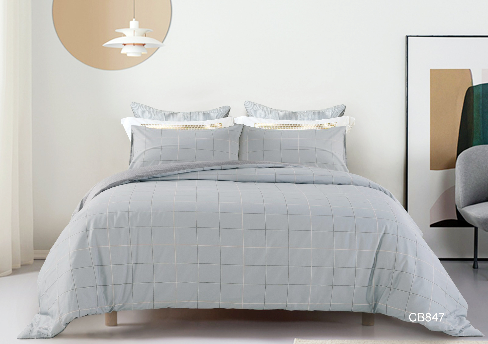 48+70被袋+床笠+枕袋套裝780針CASABLANCA