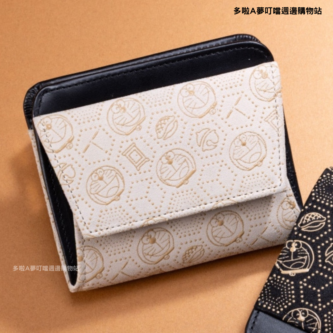  [訂購] 多啦A夢皮革銀包(日本製) 甲州印傳