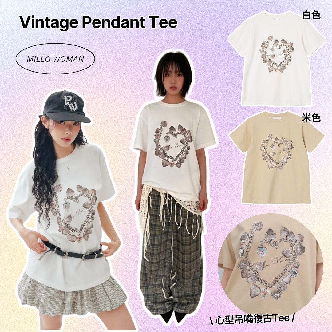 Millo Woman Vintage Pendant Tee