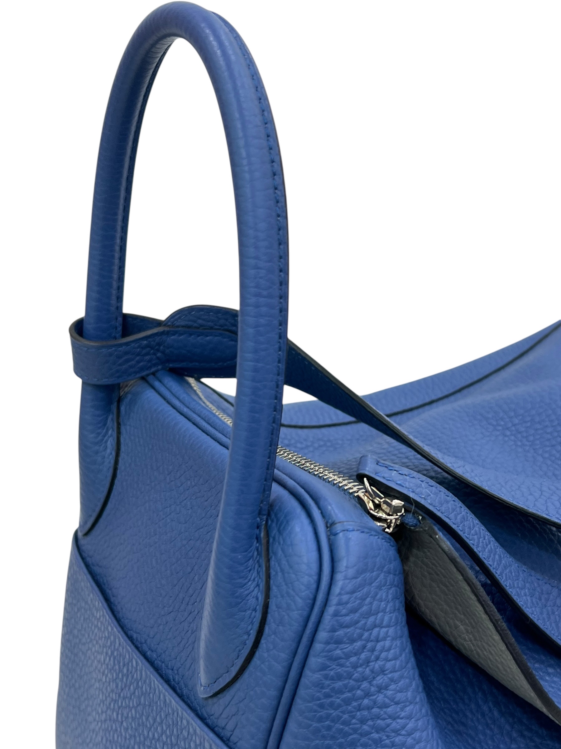 Pre-Owned HERMÉS Lindy 30 瑪瑙藍Stamp X / Product Code: 070851