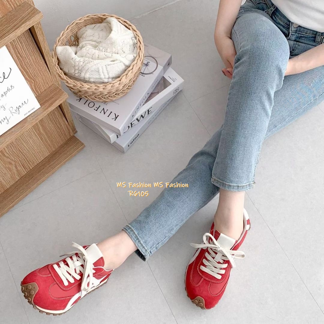 R6105 韓國🇰🇷真皮拼色sneakers