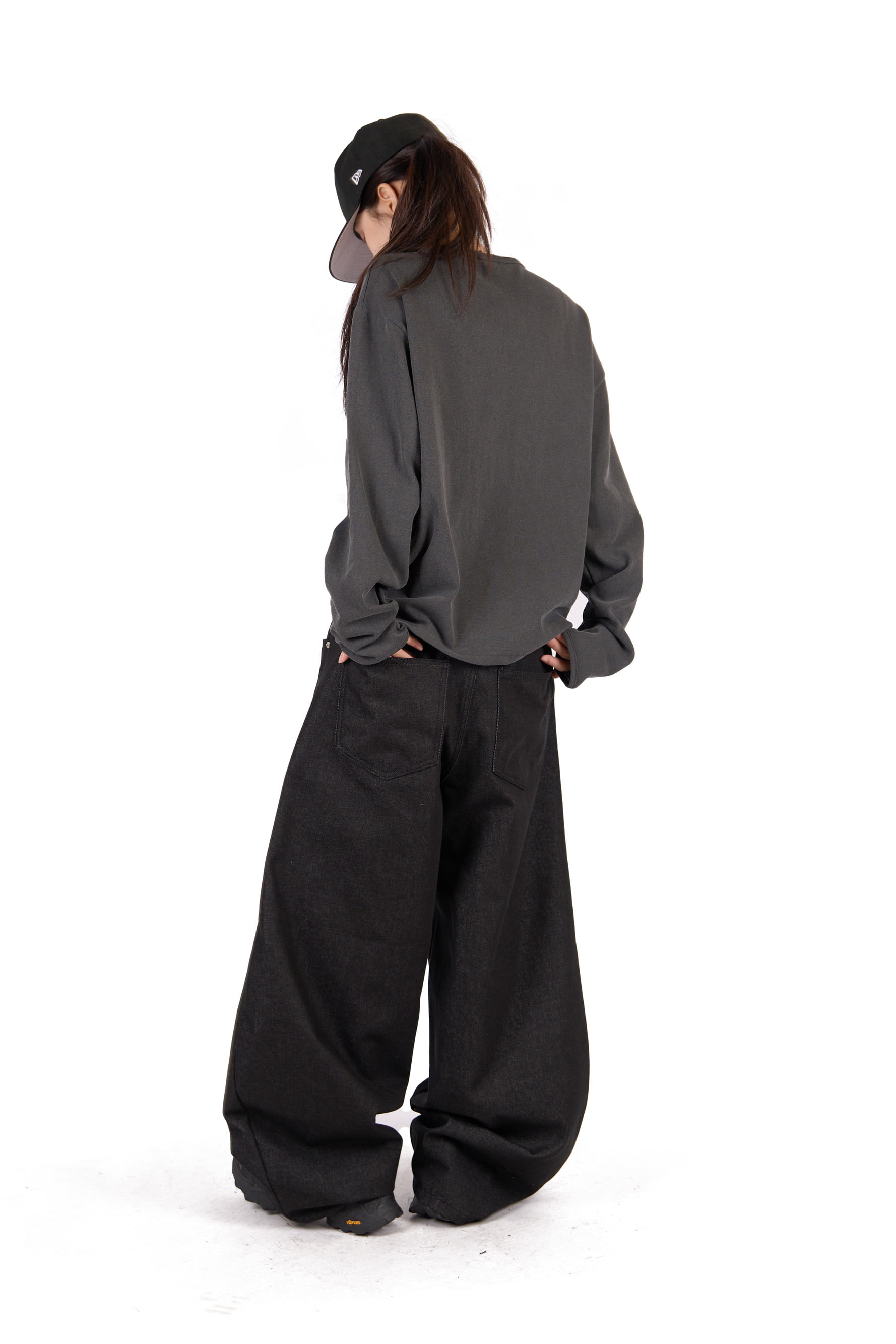 Asymmetric Button Long Sleeve
