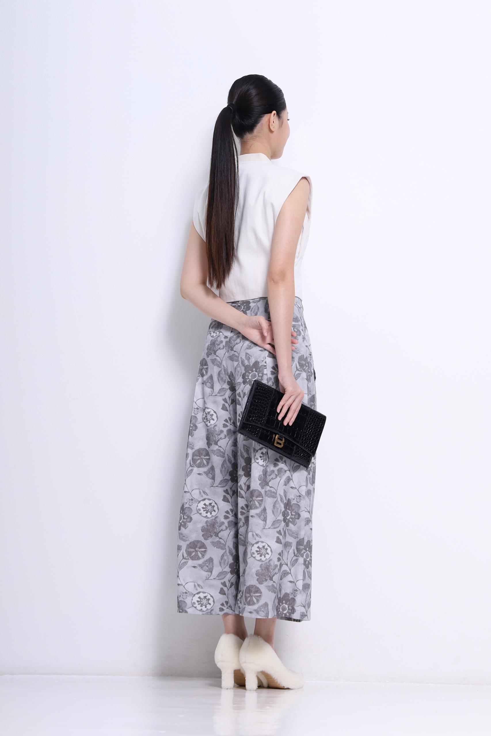 CP1638 VINTAGE FLORAL QULLOTES PANT