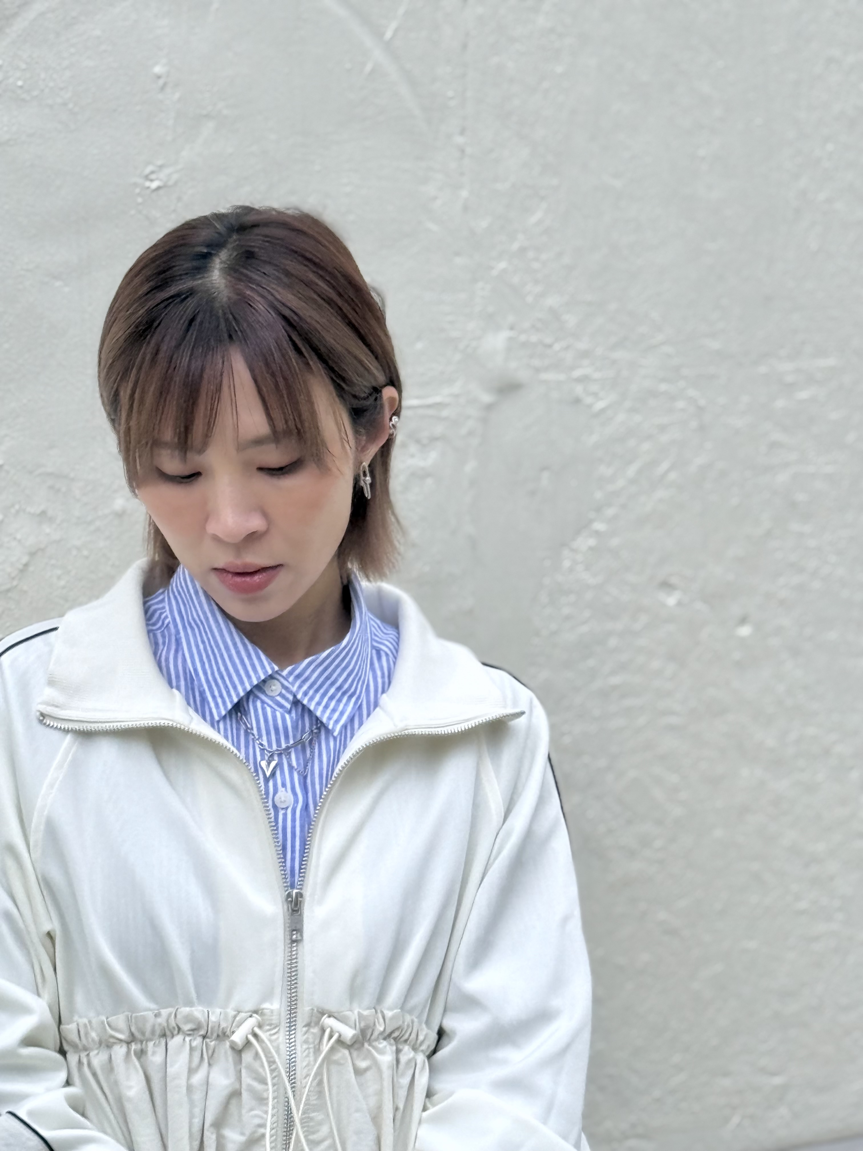 Sliver clip stainless earring