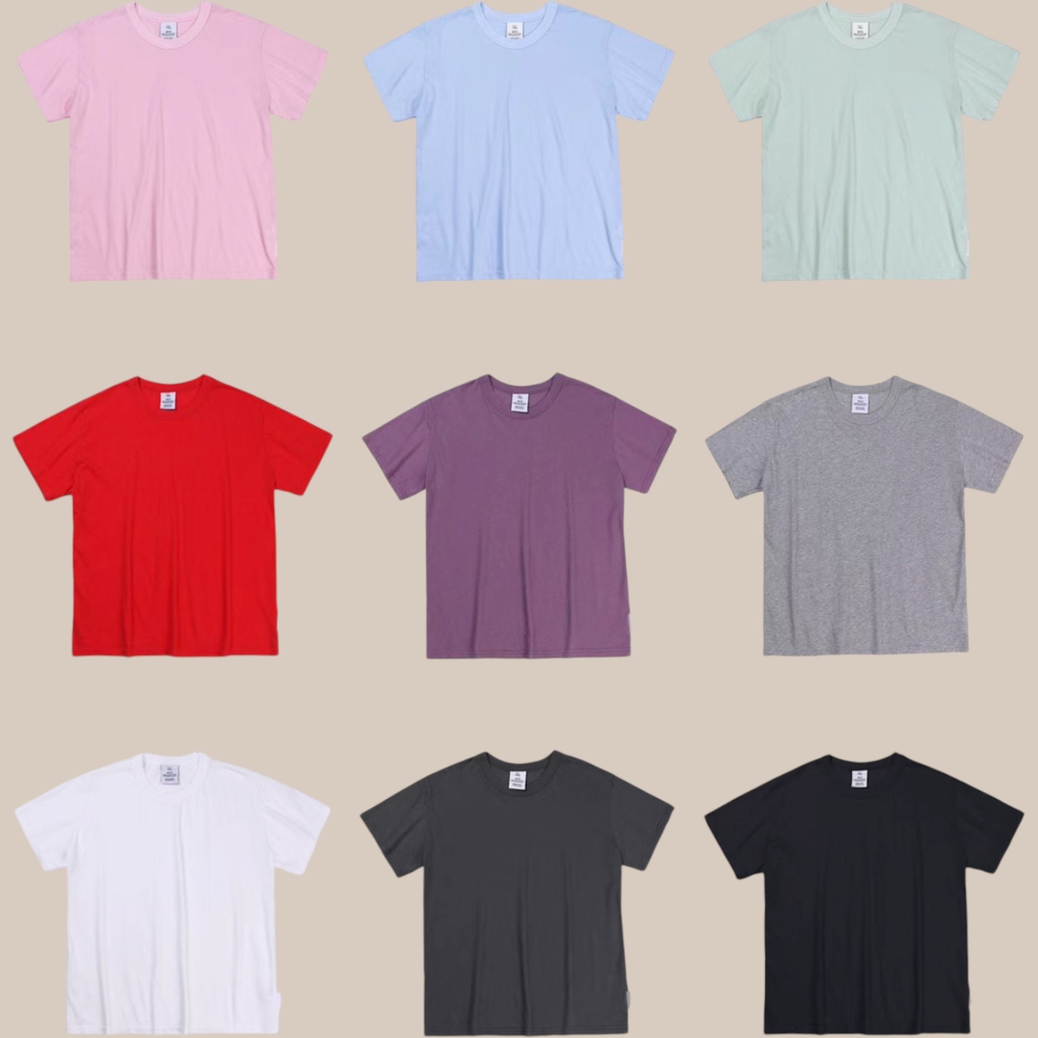 221397 洗水淨色Tee