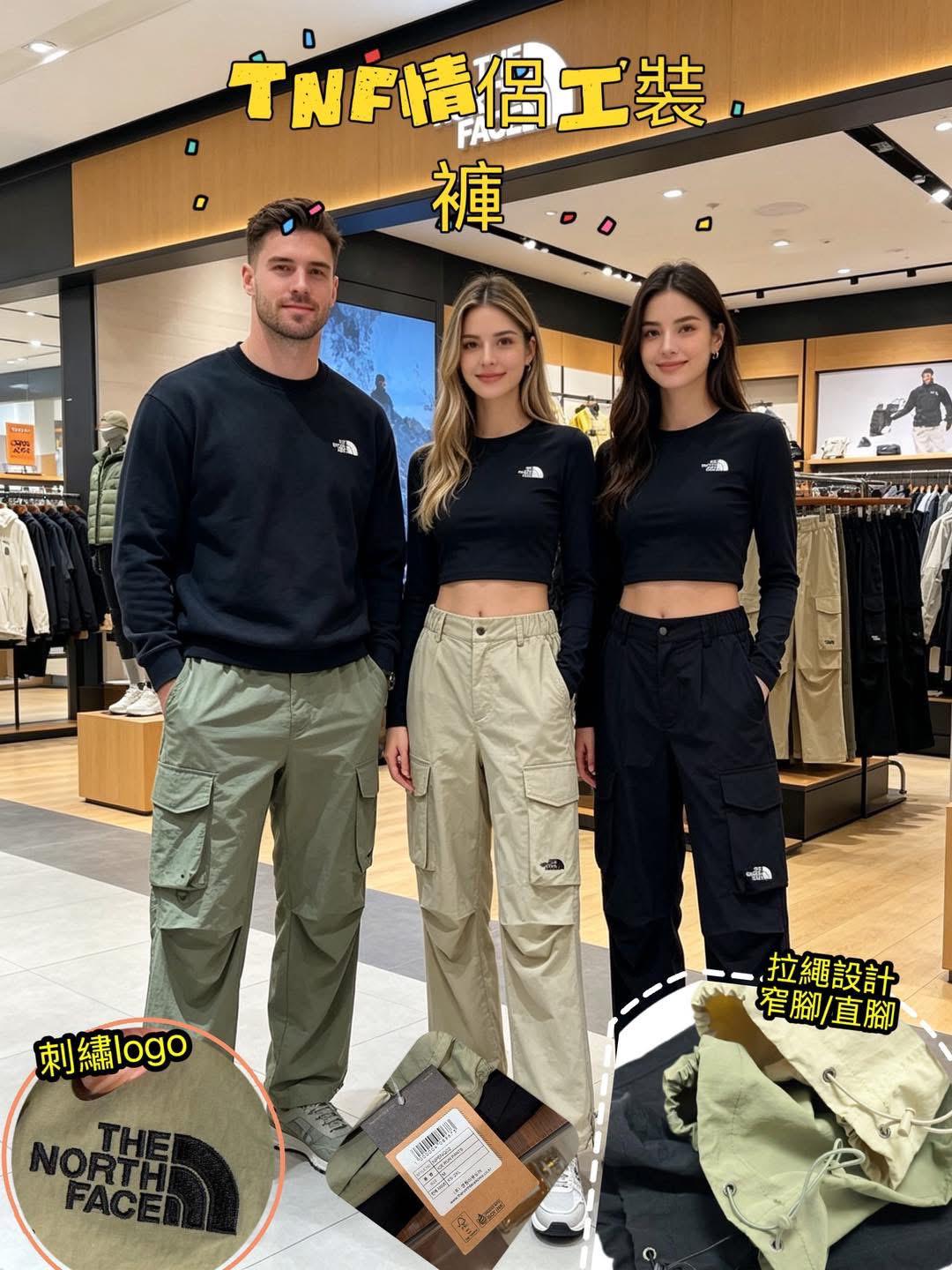 TNF 情侶工裝神褲｜一褲兩穿