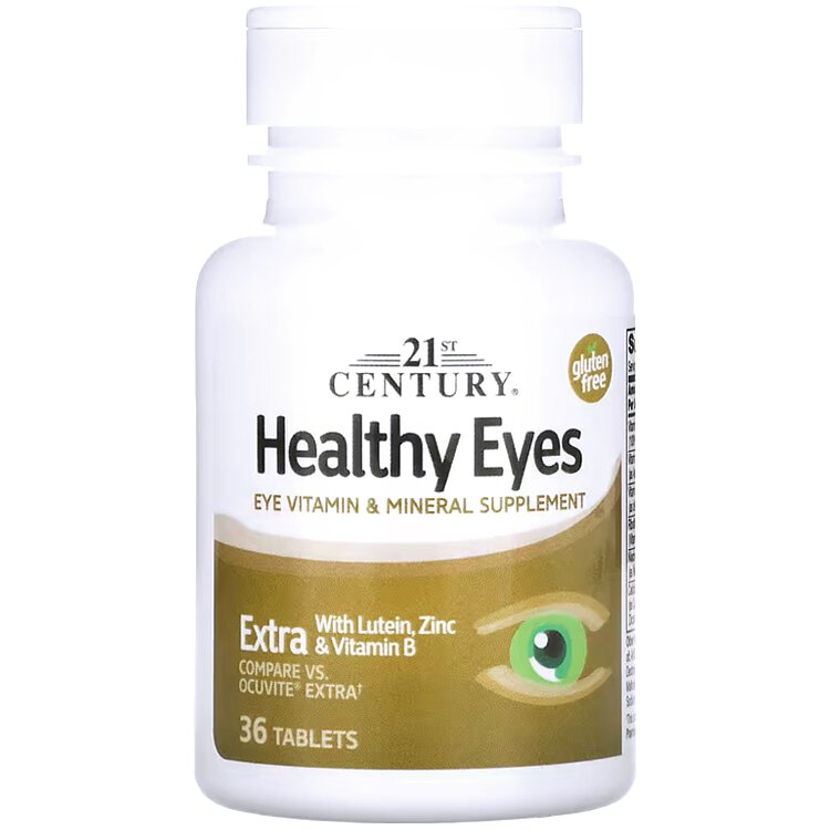 21st Century, Healthy Eyes，添加葉黃素、鋅和維生素 B 36 片