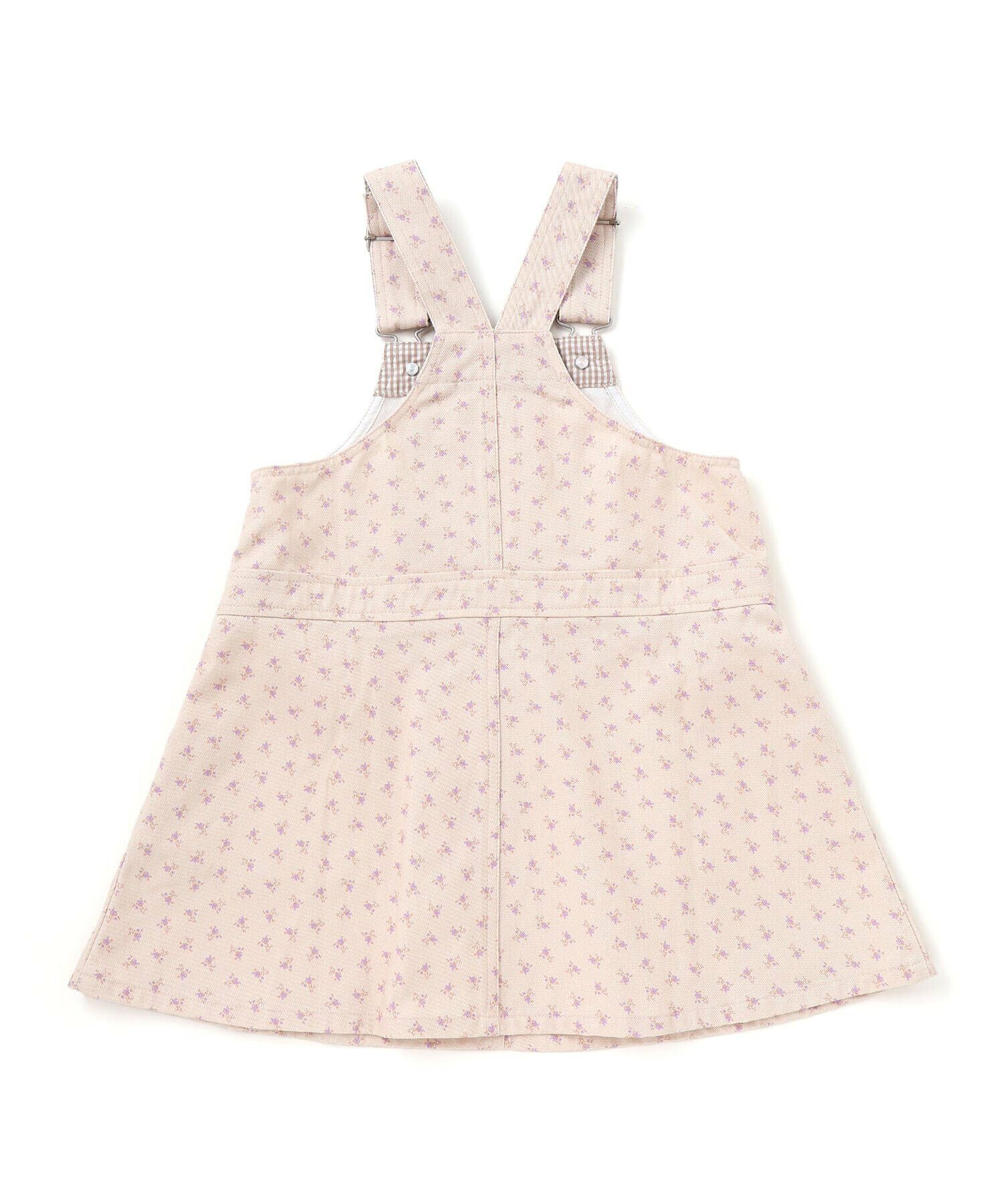 🆕【⭐訂購⭐】  日本直送🌀牛仔/斜紋布 碎花 刺繡 A-line #背帶裙🌀[ELDA-0023][260418]