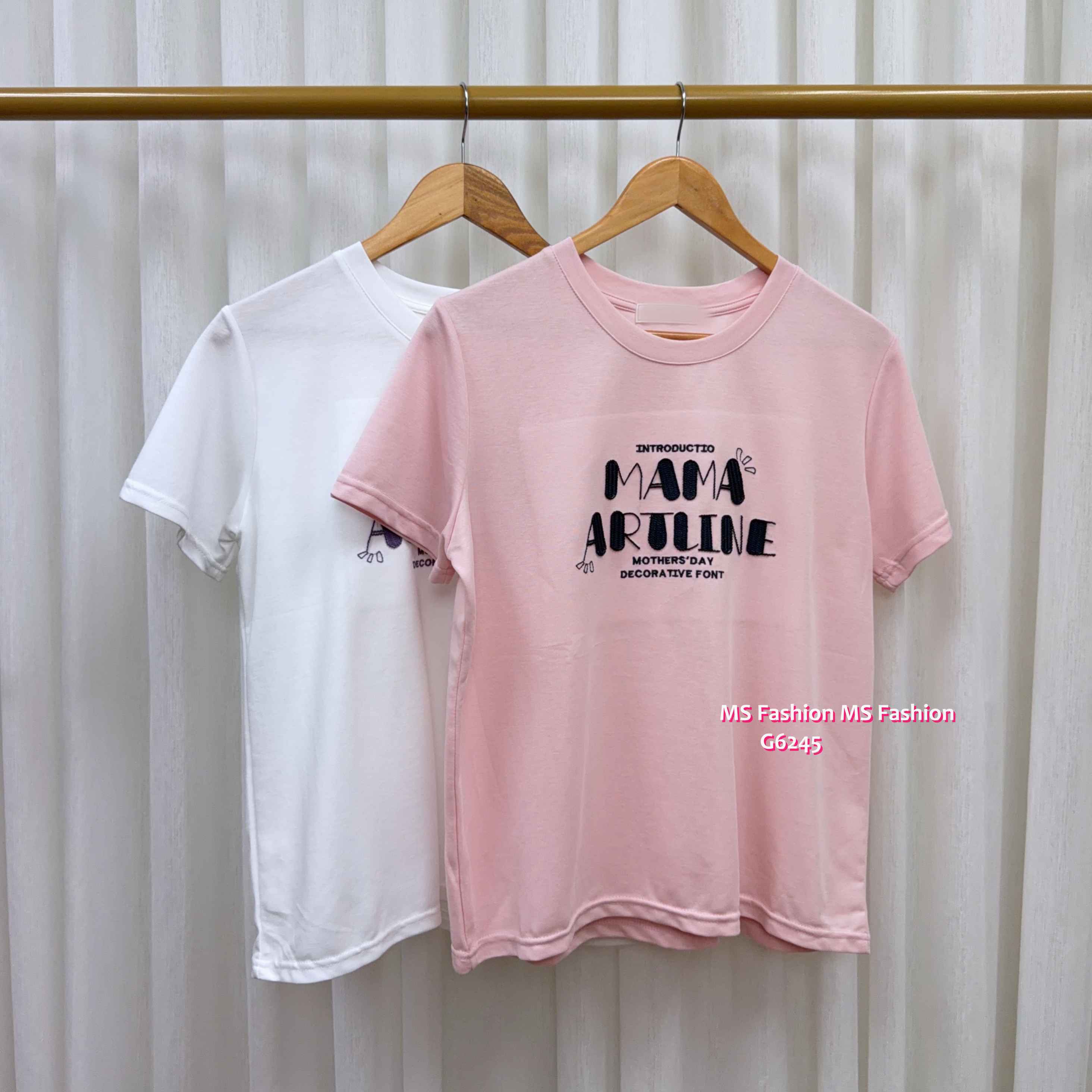 G6245 韓國🇰🇷立體字母tee仔