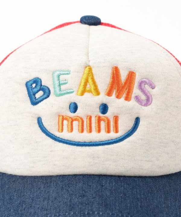 🇯🇵預訂 日本直送🇯🇵Beams Mini四色標誌刺繡微笑拼色網眼帽