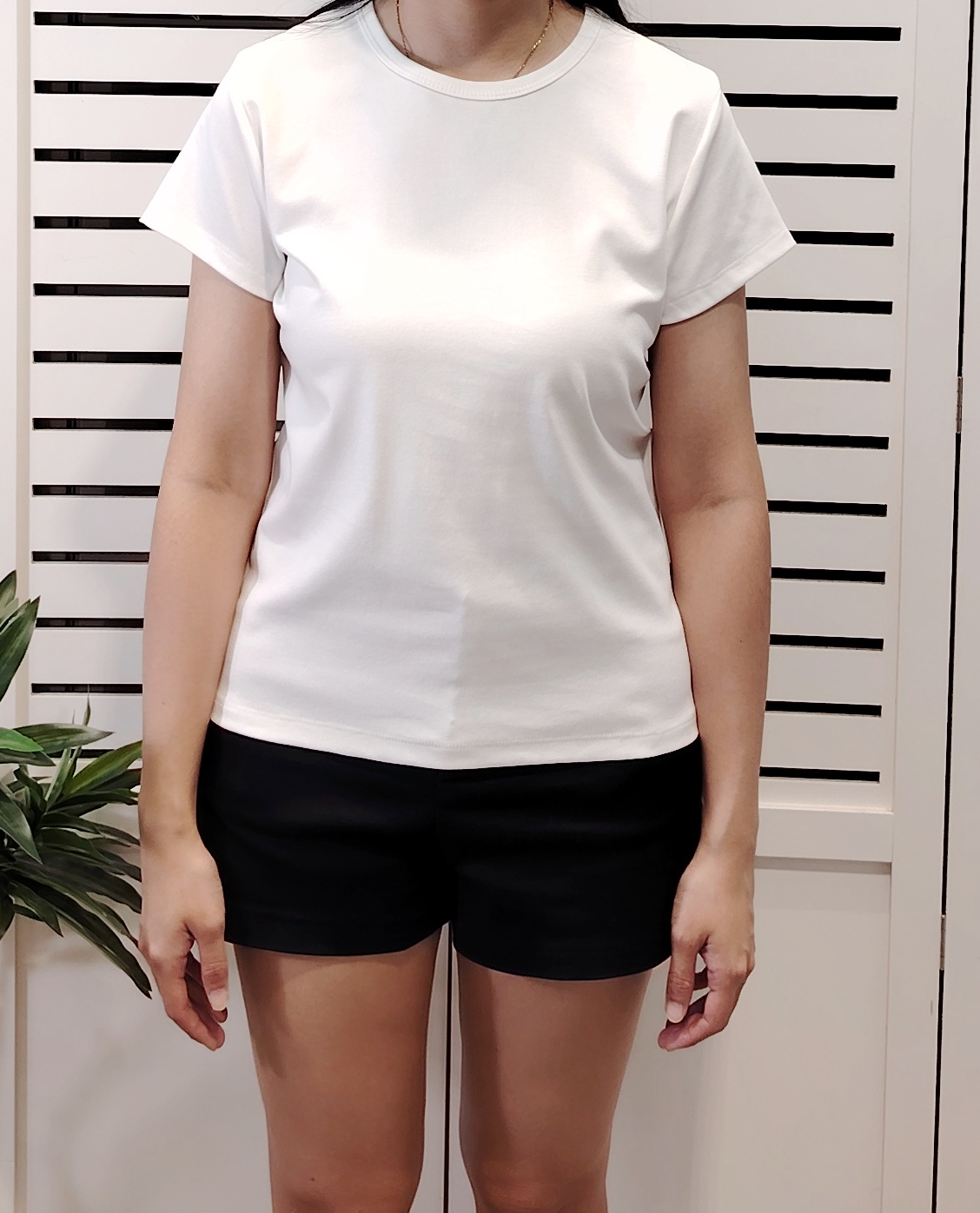 M2207 Basic Round Neck Cotton Tee 