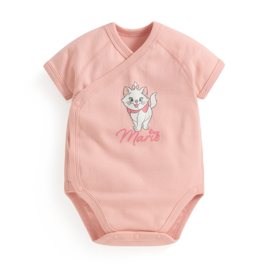 💚預訂 台灣直送💚Disney系列六色人物印花純棉短袖包屁衣