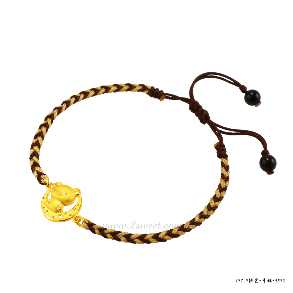 📦訂購 台灣代購 2sweet 甜蜜約定 Rilakkuma 鬆弛熊 夜空系列 黃金手繩