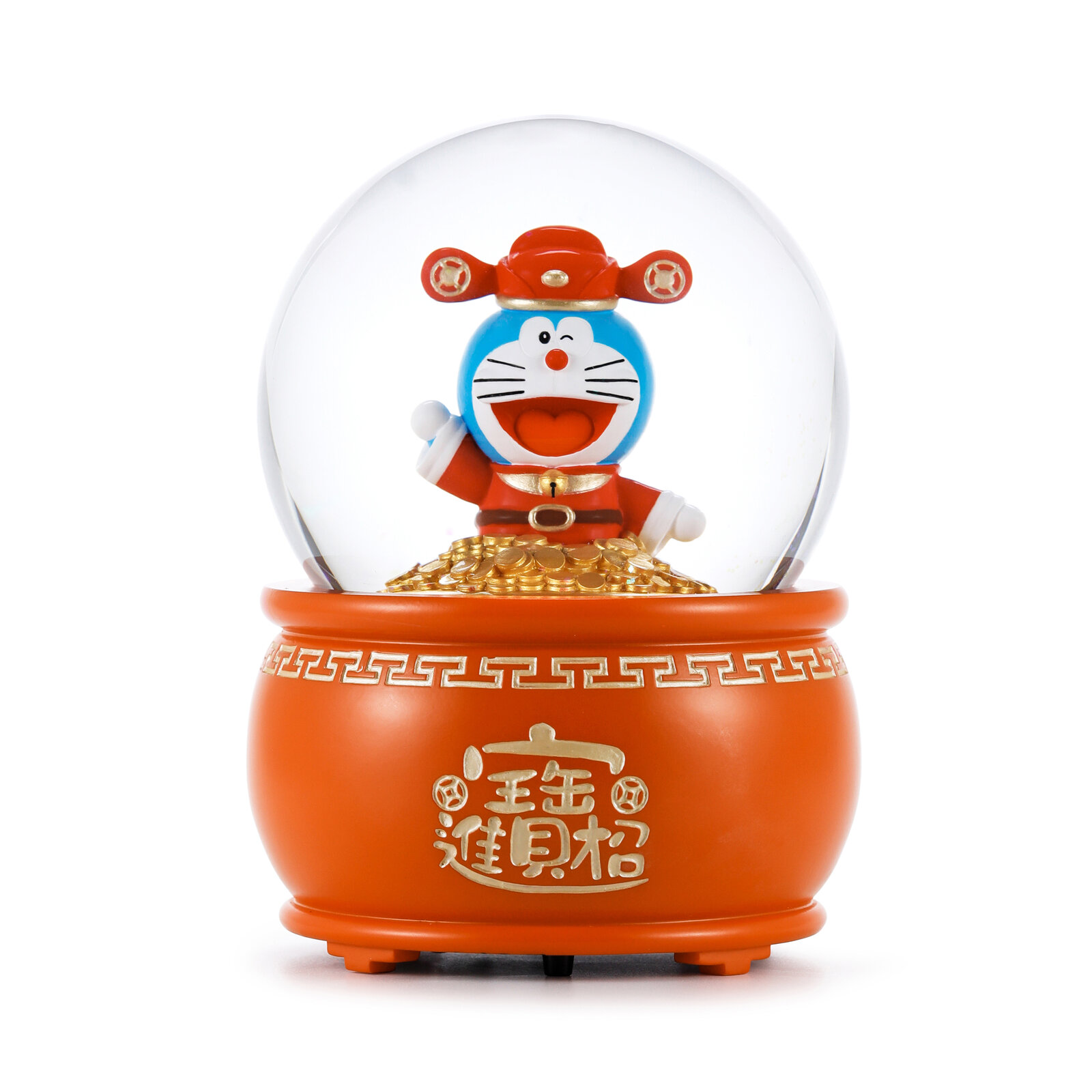 📦訂購 Jarll Doraemon 多啦A夢 招財進寶 水晶球音樂盒