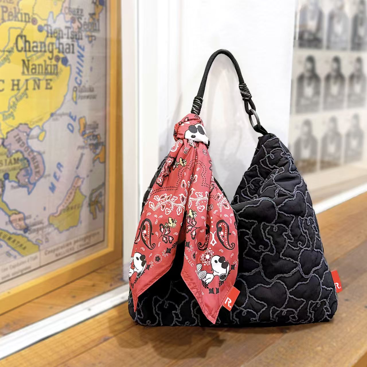 日本直送 Rootote tablo x Snoopy 圍巾 tote bag ｜一包兩用！ 