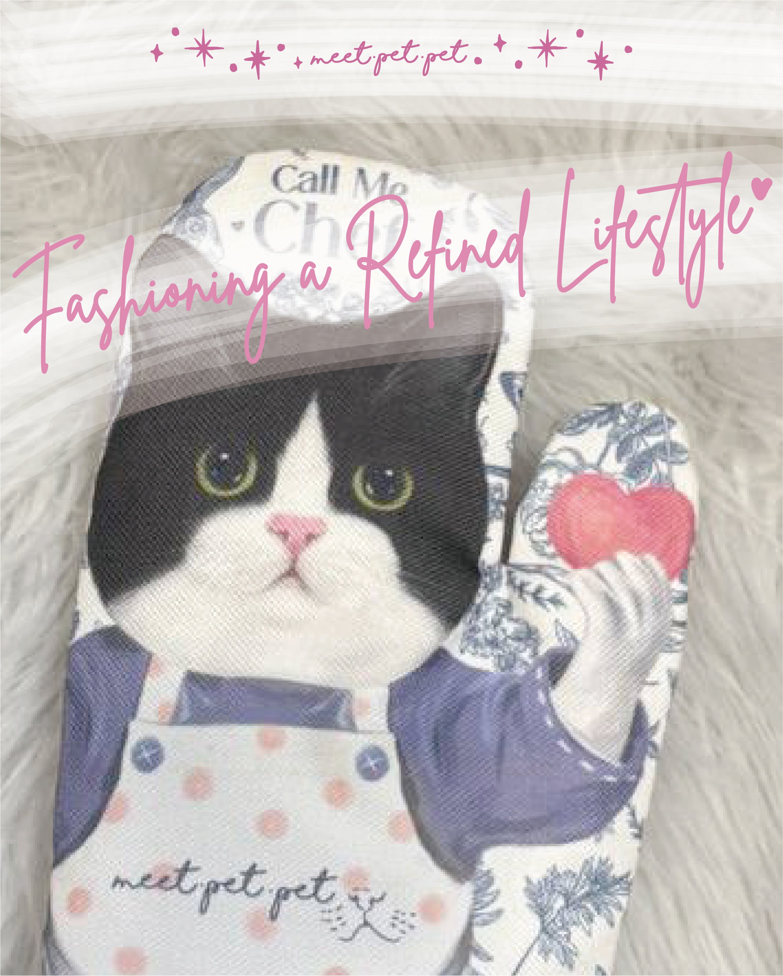 ⋆ 黑白貓 ⋆ 隔熱手套 ⋆ 牛奶貓 ⋆