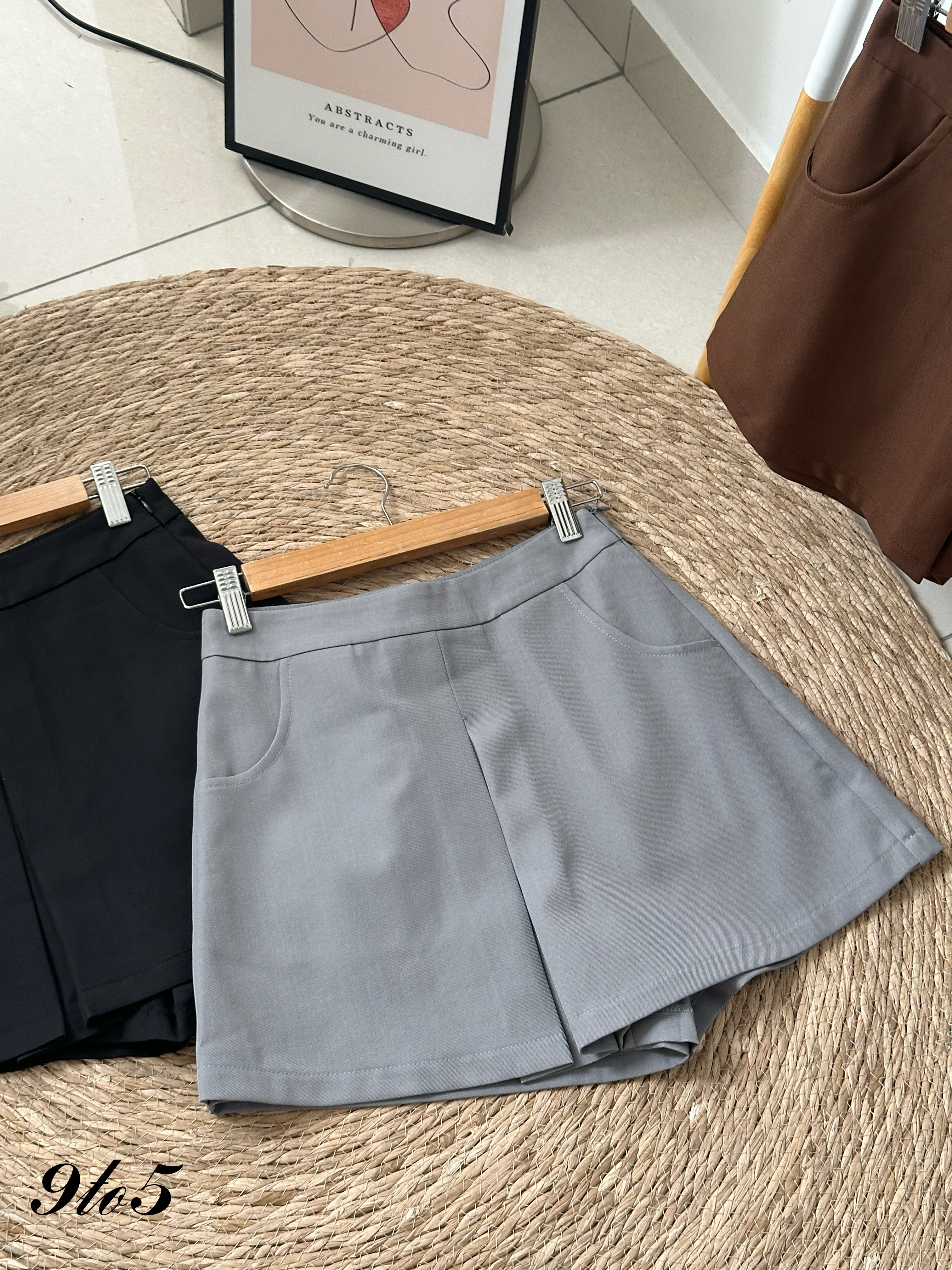 S1907 A Line Short Skort - 3 Colors 