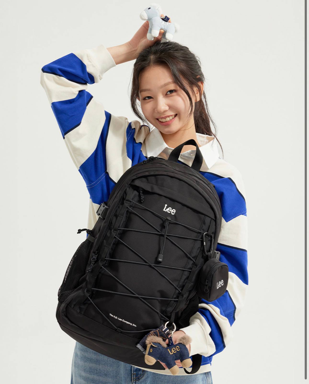 🇰🇷Lee 大容量尼龙后背包✨