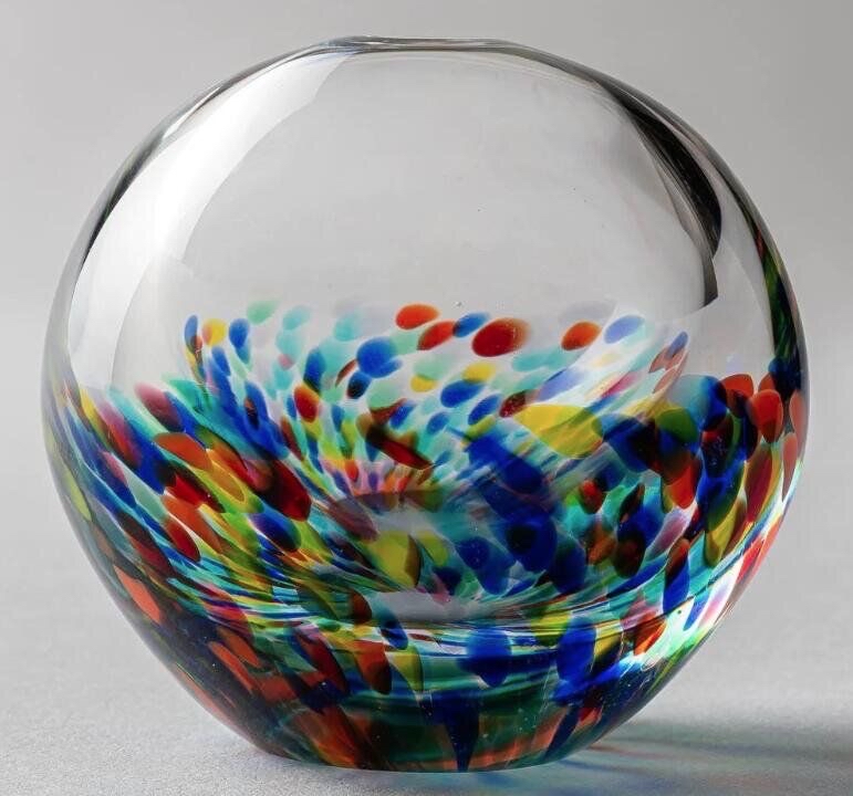 津軽びいどろ-日本製 - ADERIA GLASS -玻璃花瓶-藍色