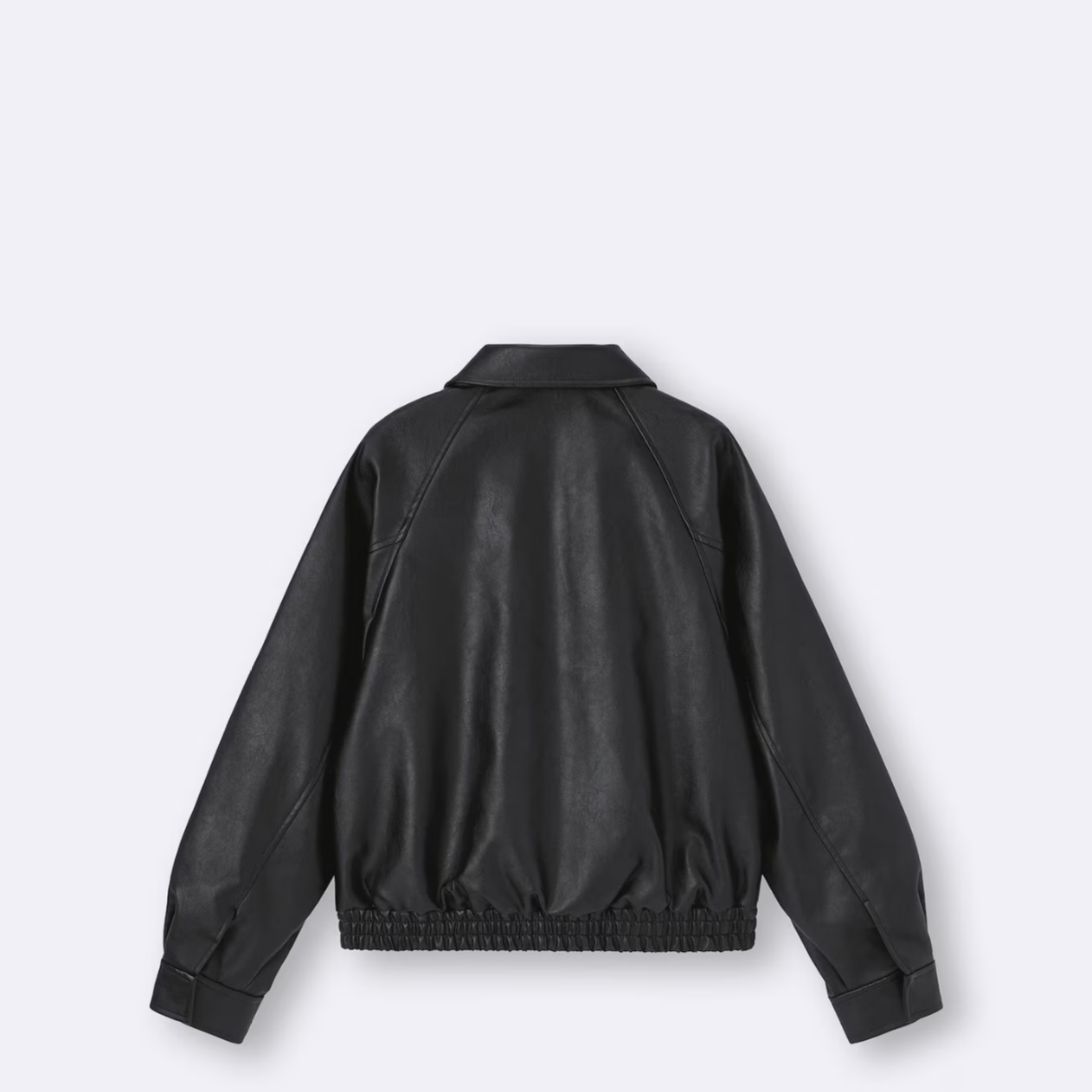 GU Faux Leather Harrington Jacket