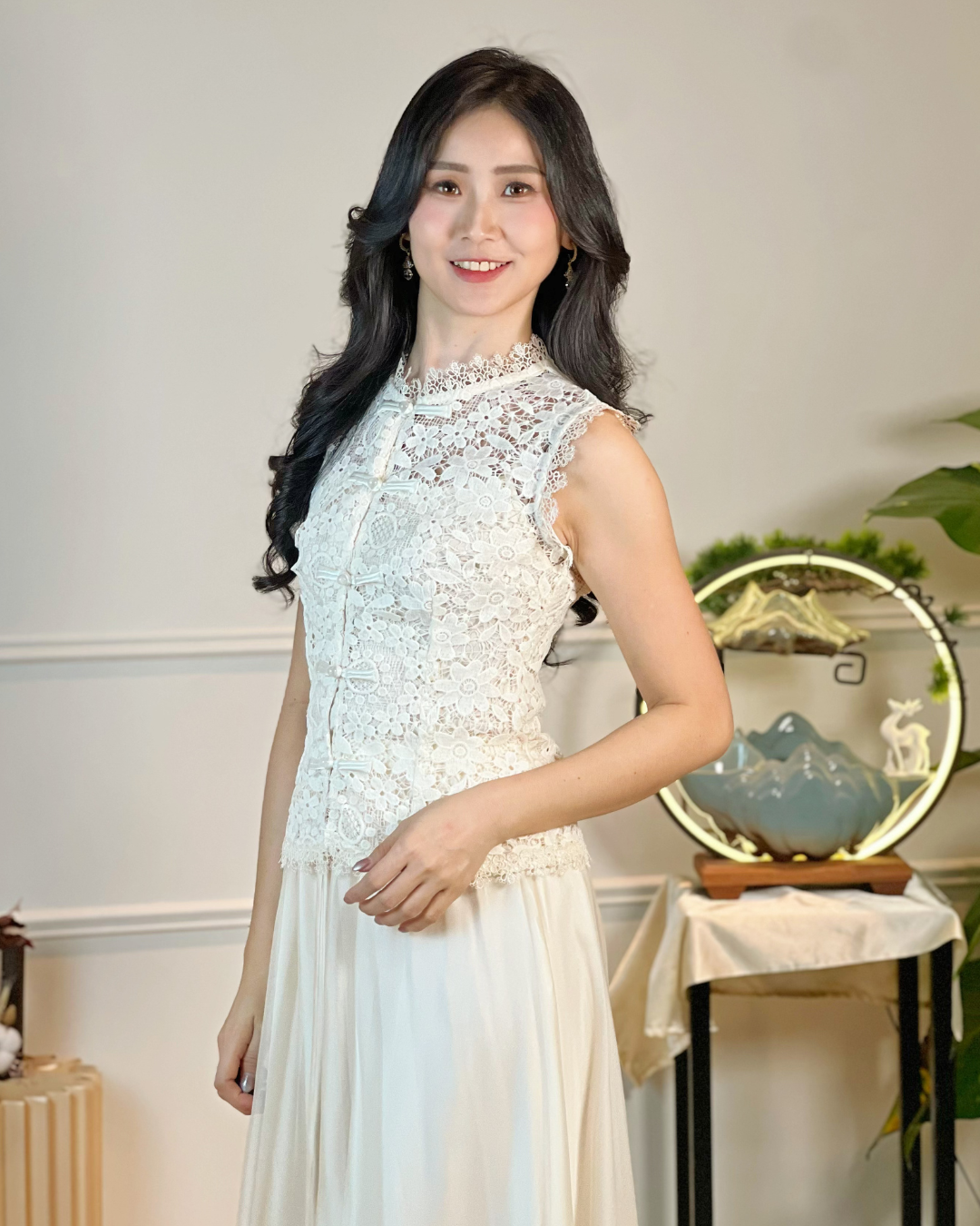 5103 Natividad Mesh A Line Skirt 
