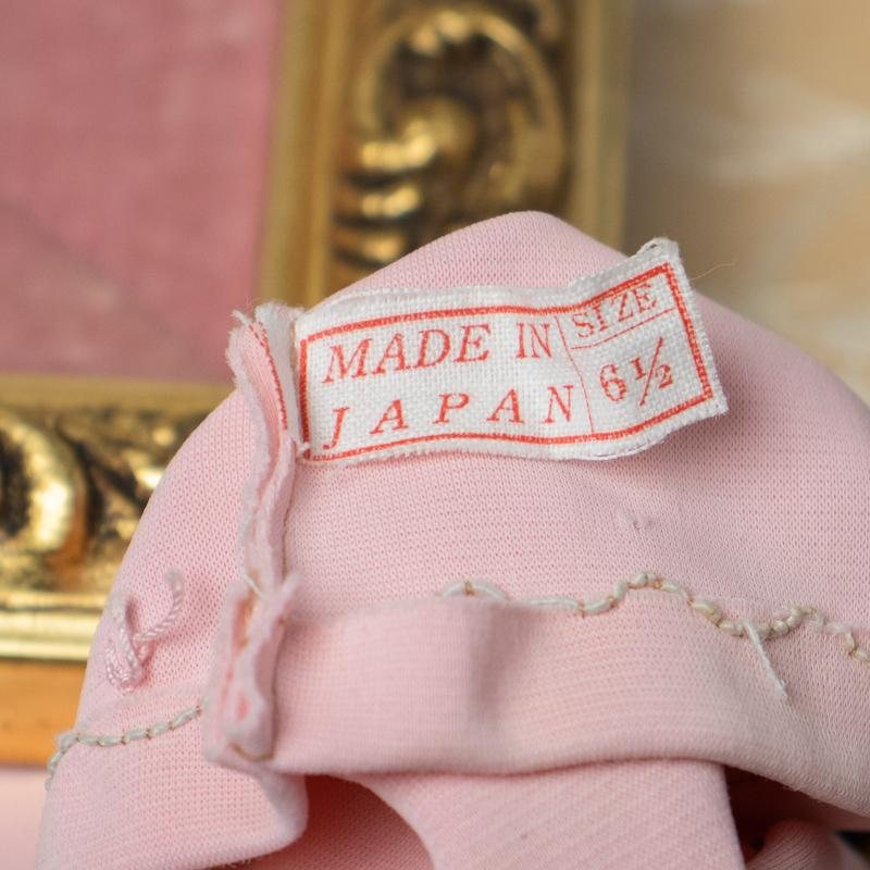 New Old Stock -1960s Made in Japan Pearl-Studded MOD Gloves(Yellow/Lavender/Pink)(MT331)