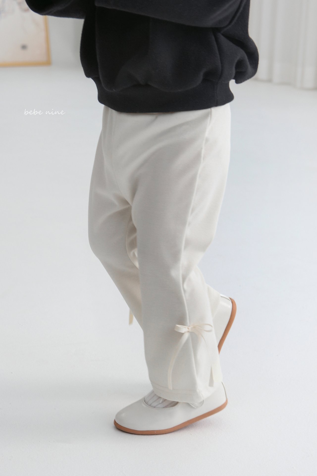 🌸預訂 韓國直送🌸🇰🇷Bebenine兩色絲帶喇叭褲