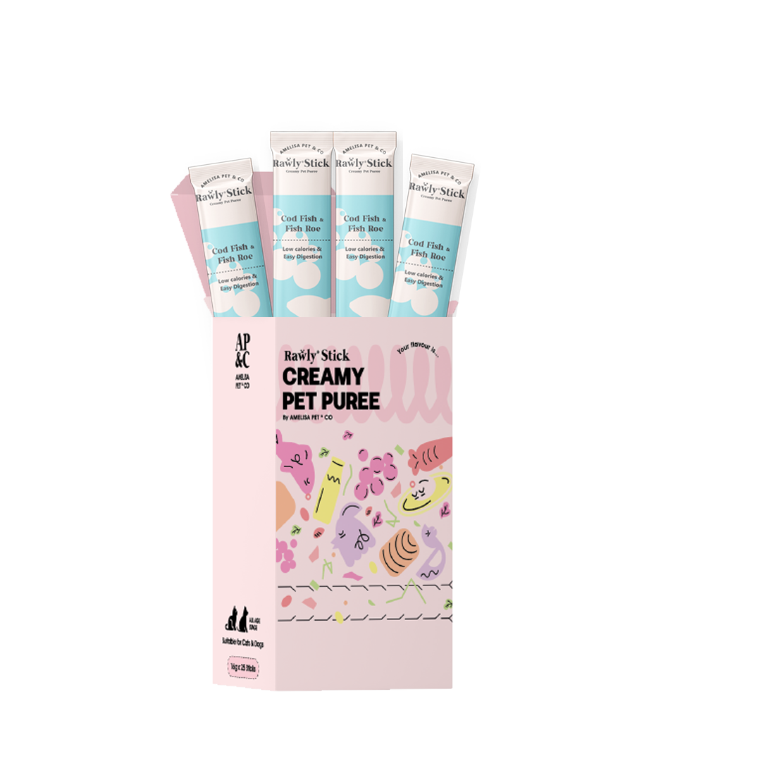 AP&C｜Rawly Stick 貓犬功能肉泥條 貓條 盒裝 Creamy Pet Puree 16g x 25