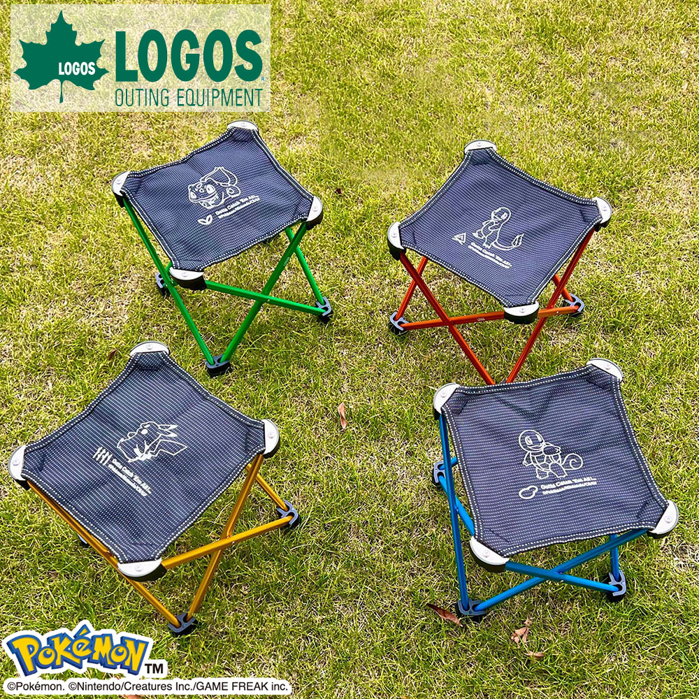 🆕【⭐訂購⭐】🌀 🇯🇵 日本直送🇯🇵 LOGOS x #Pokemon 30週年紀念 露營摺櫈(附收納袋)［4款選］🌀[ELCD-0234][260426]
