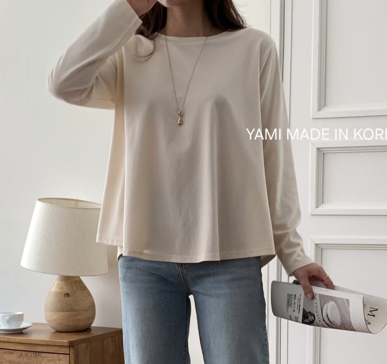 Made in Korea 🇰🇷圓領A Cut top