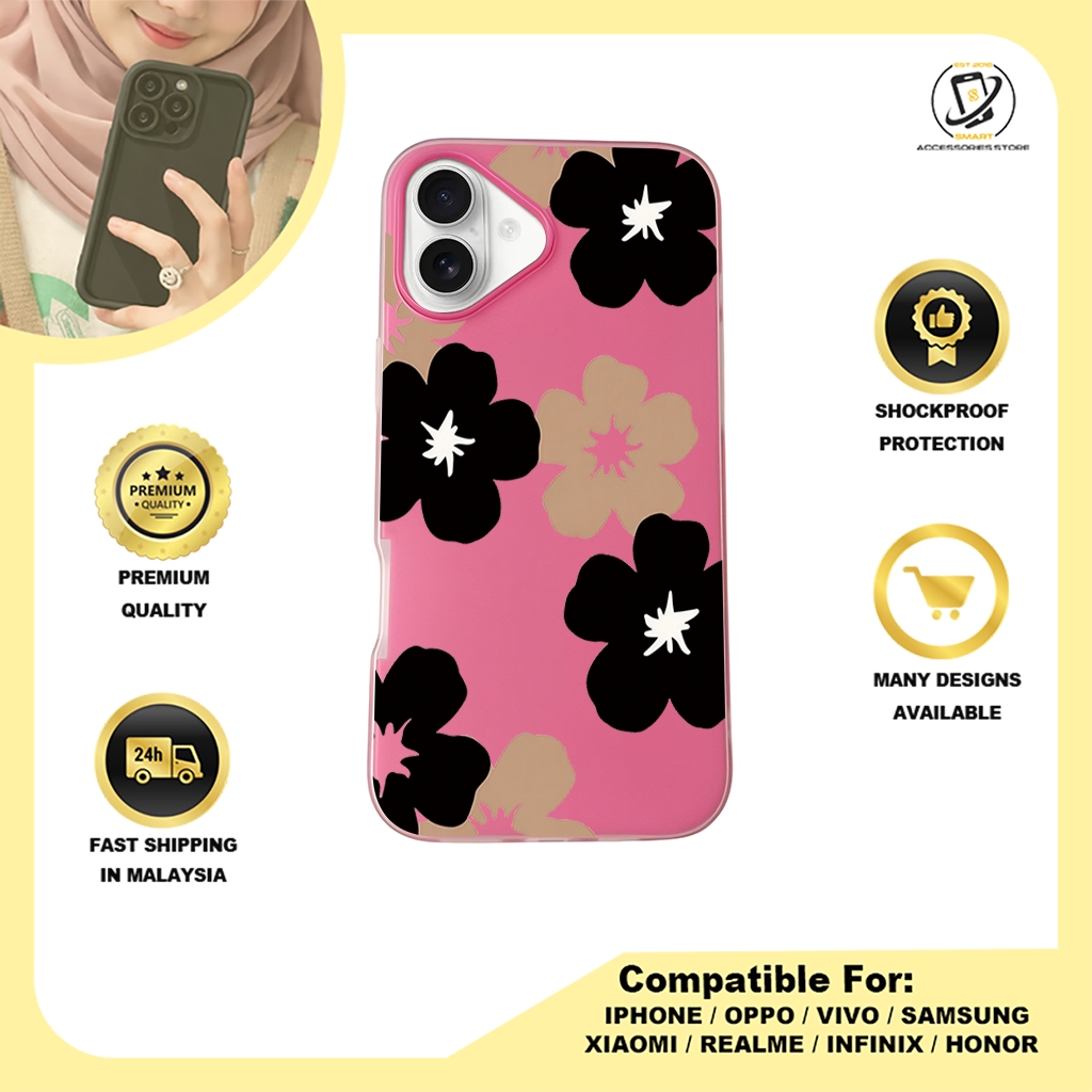 JELLY CASE PHONE FOR IPHONE - DESIGN FLOWER A3