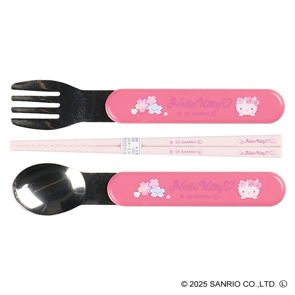 🇯🇵預訂 日本直送🇯🇵日本製Hello Kitty抗菌餐具三件套