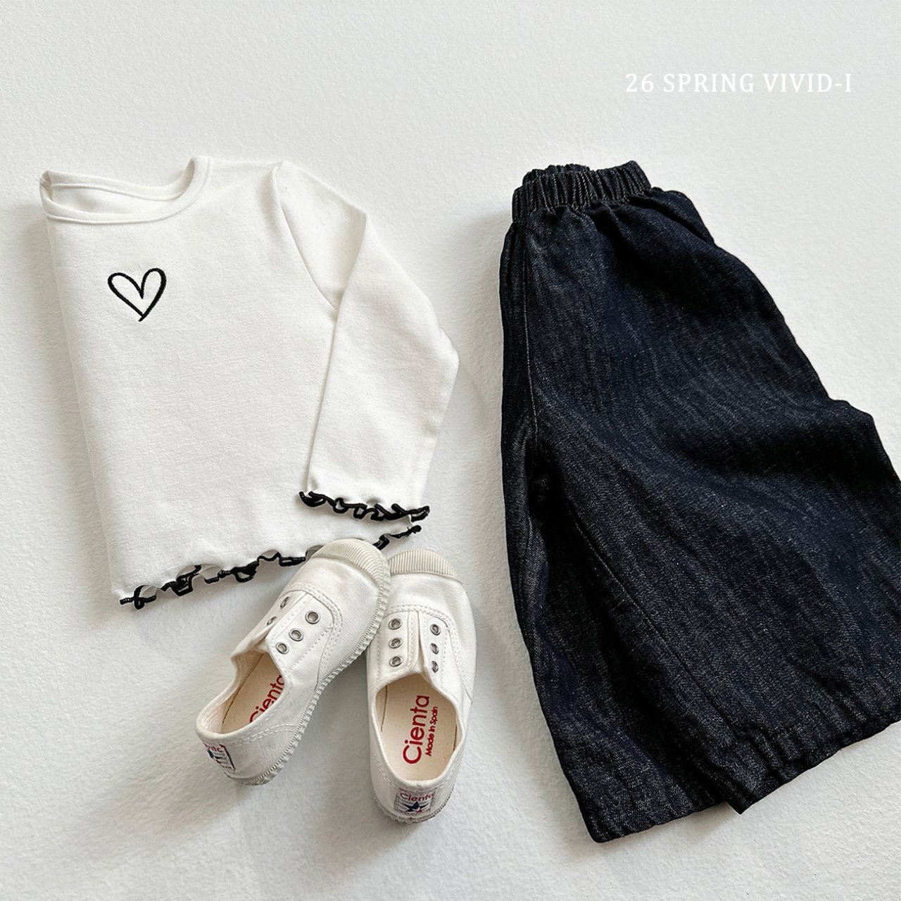 🌸預訂 韓國直送🌸🇰🇷VIVIDI寬版九分闊腳牛仔褲