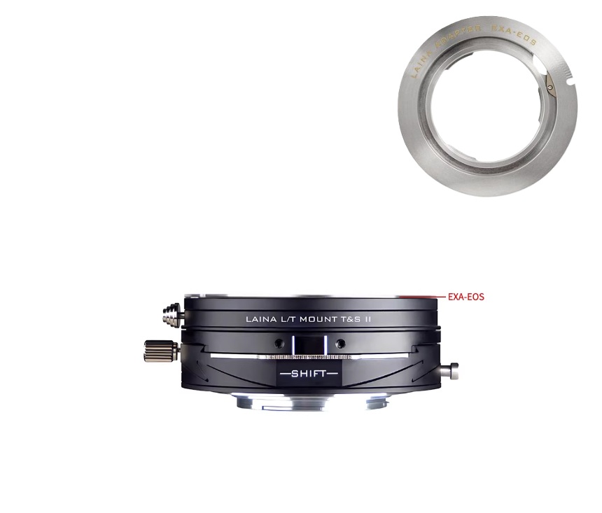 LAINA Lens Mount Double Adapter, Exakta, Auto Topcon SLR Lens And Canon EOS (EF / EF-S) D/SLR Lens To Leica L-Mount Alliance (TL/SL) Mirrorless Cameras Tilt & Shift II 移軸、平移組合金屬接環