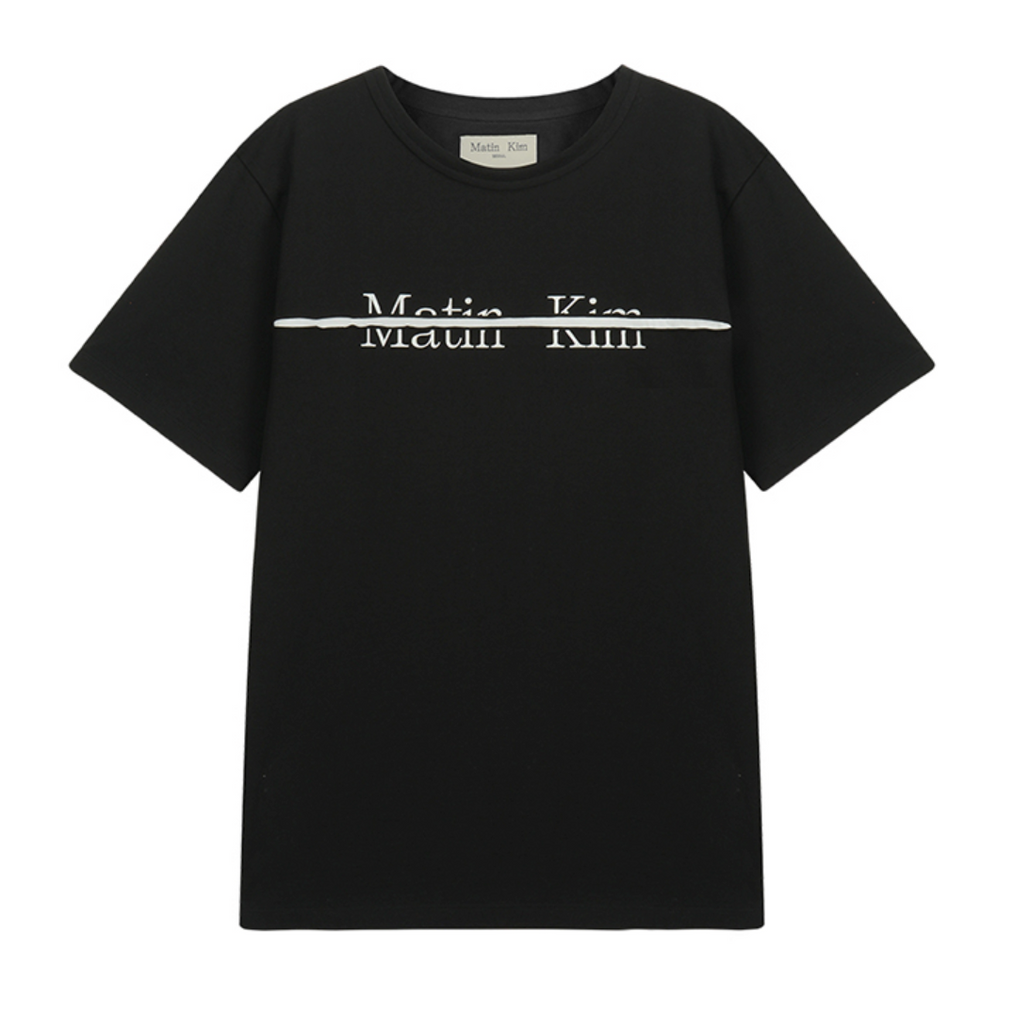 MATIN KIM CUTTED LOGO LAYERED TOP | PrettythingsHK
