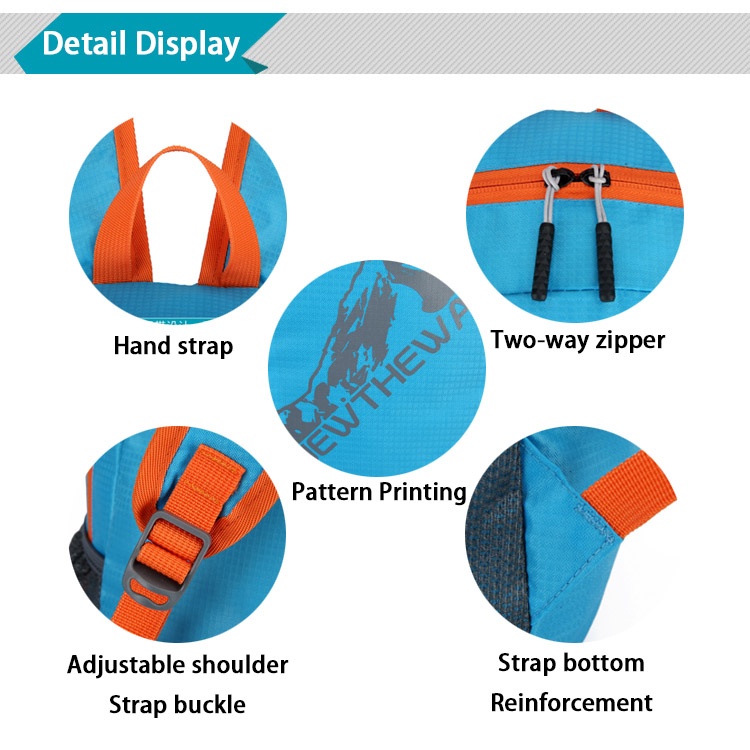 12 L Retractable Hiking Backpack / Travel Backpack