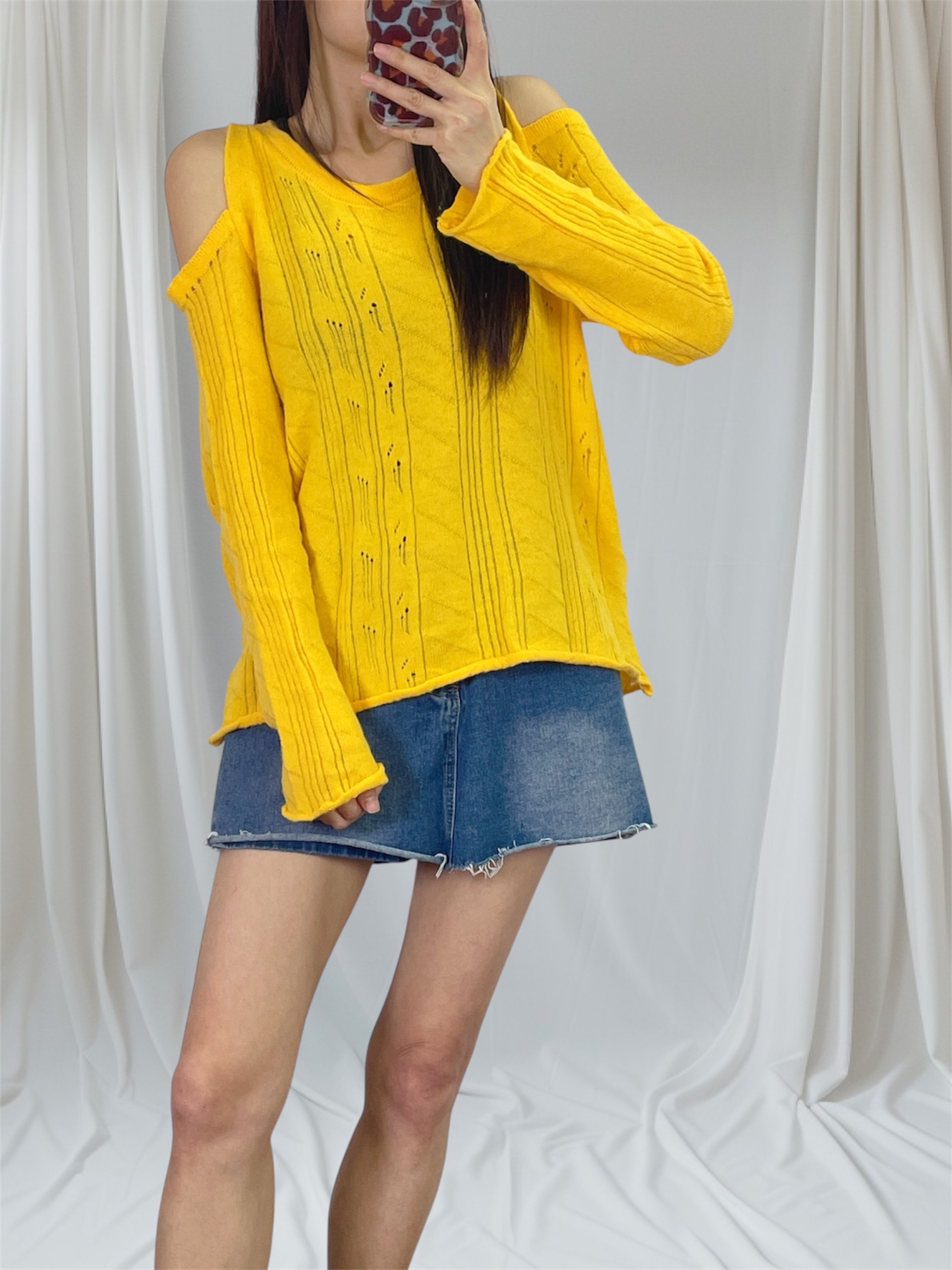 K5551 露膊薄身針織top