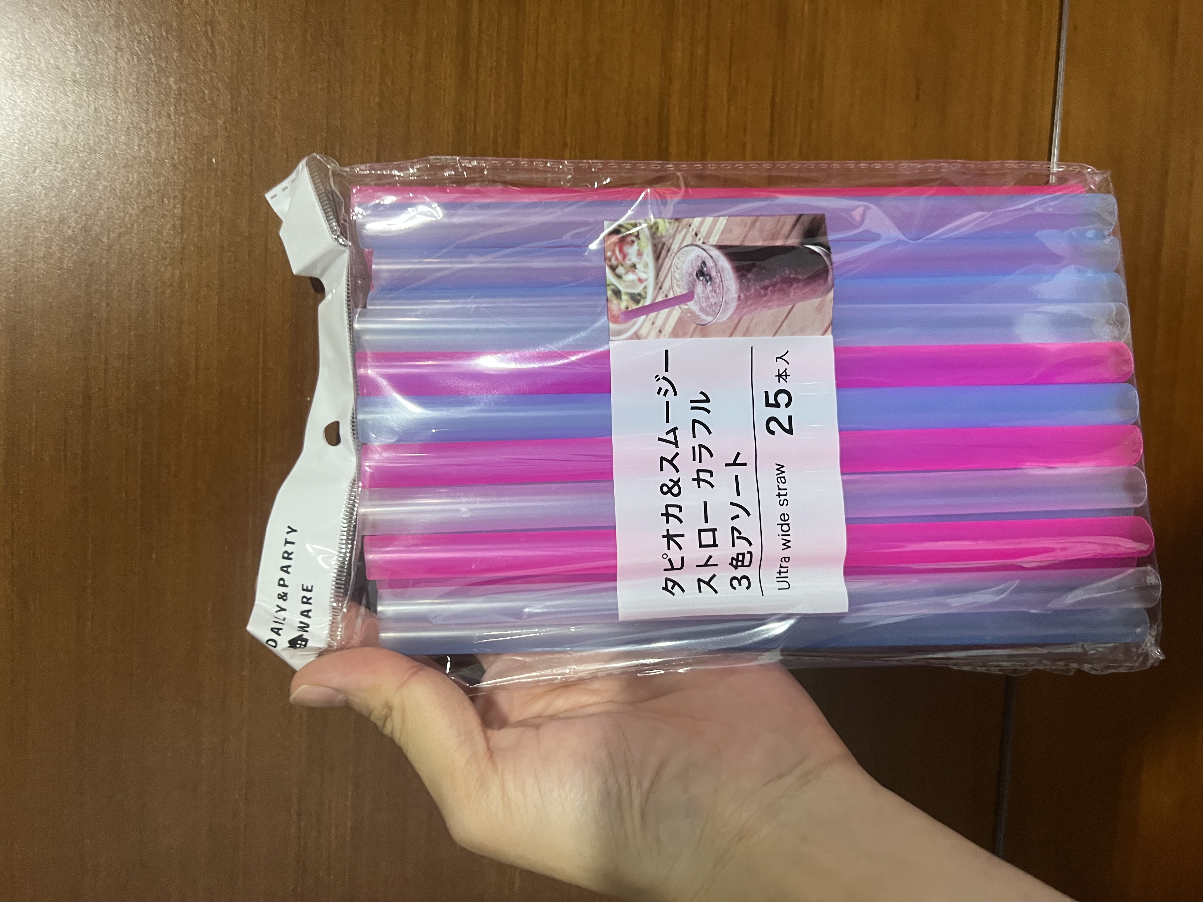 💟現貨💟🇯🇵日本DAILY & PARTY WARE 3色膠粗飲管25入