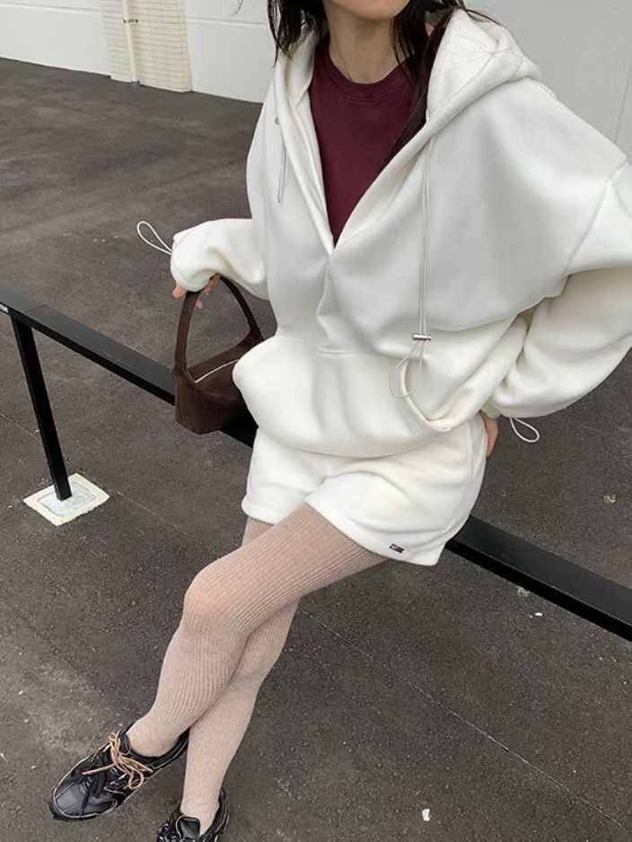 休閑絨毛短褲(三色入)