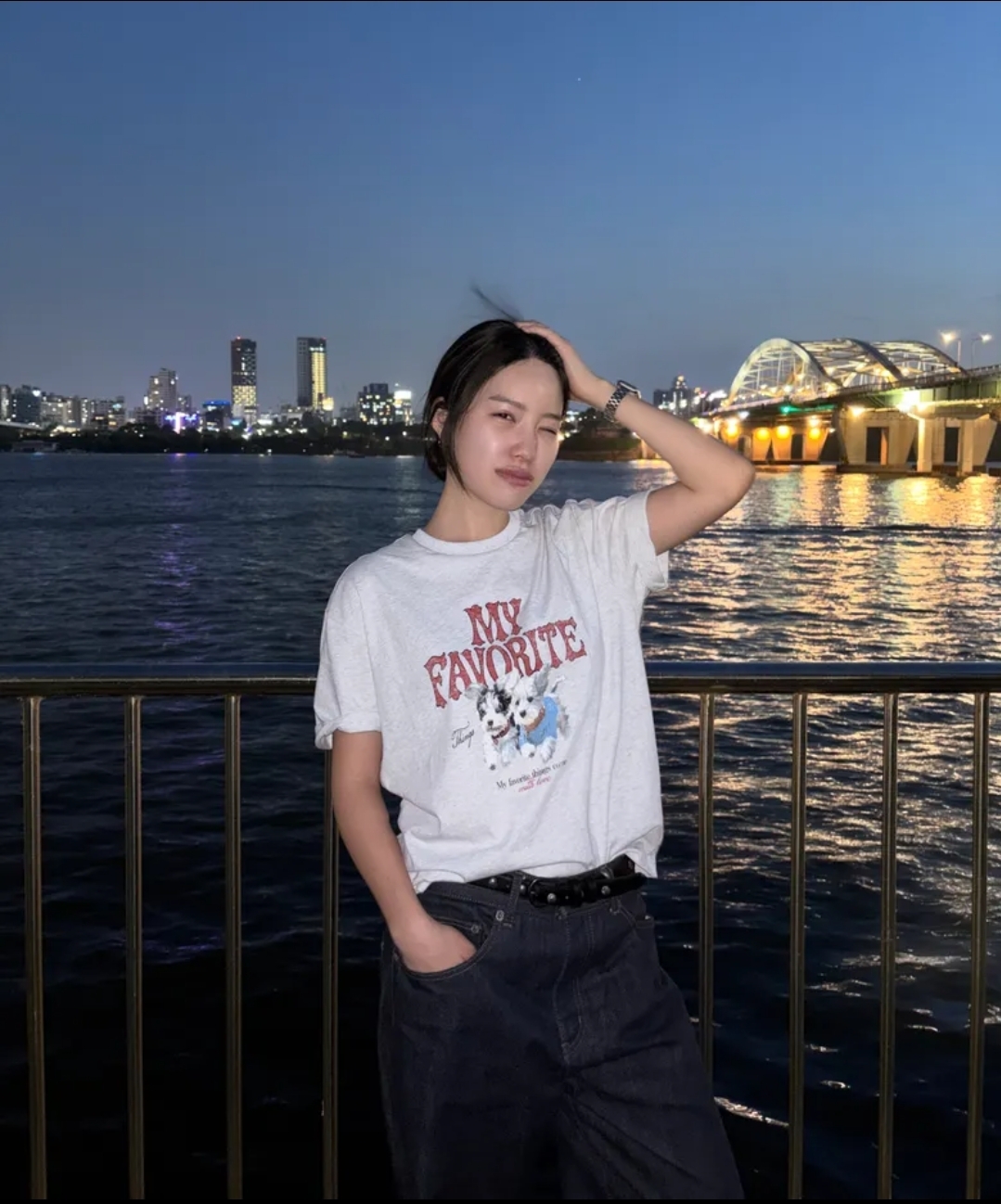 FILA Korea MY Favorite Puppy Tee⁠ 🐶(Uni Semi-Over Fit)