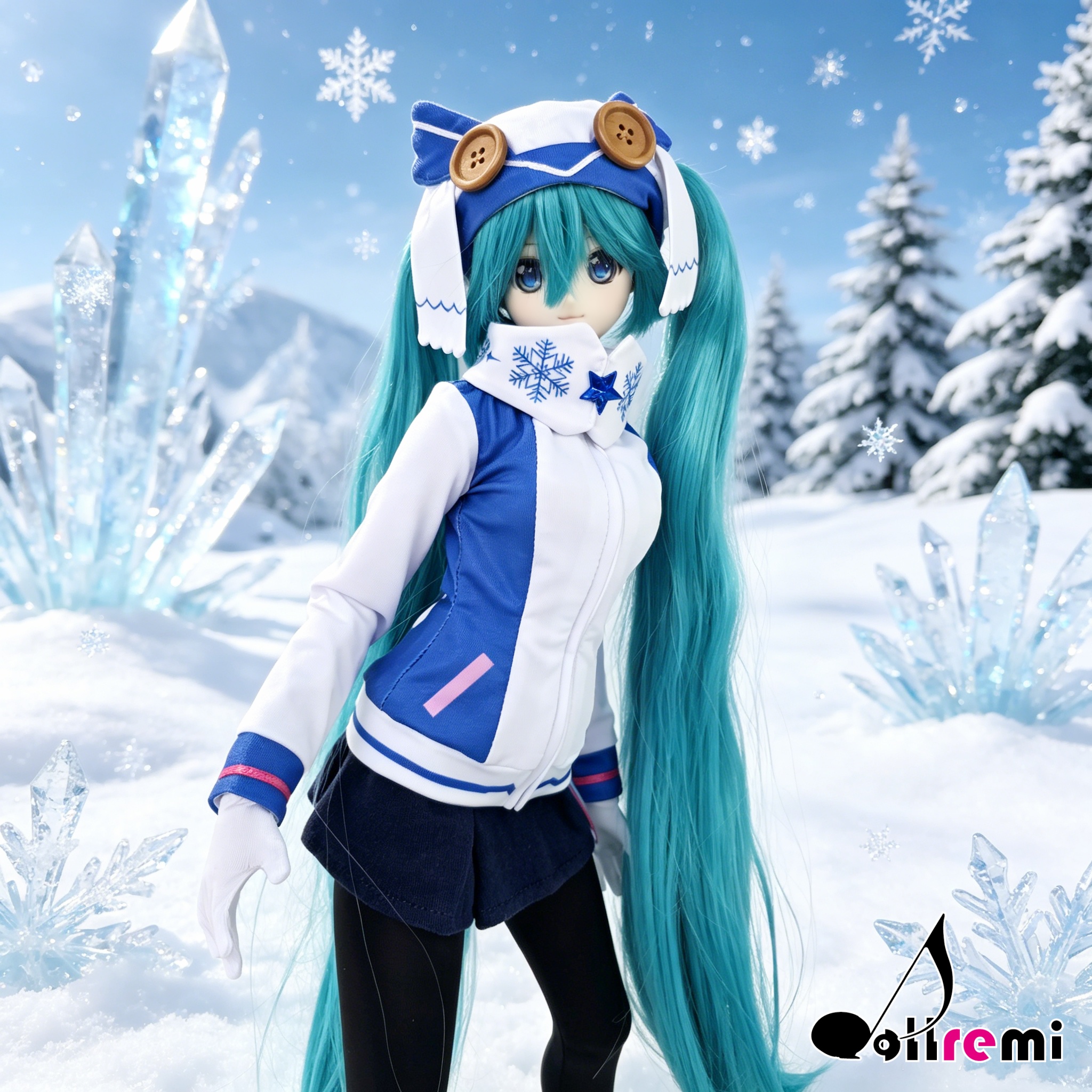 【dollremi】(DD0926) COS 初音未來 Hatsune Miku - SNOW MIKU 雪未來 2016