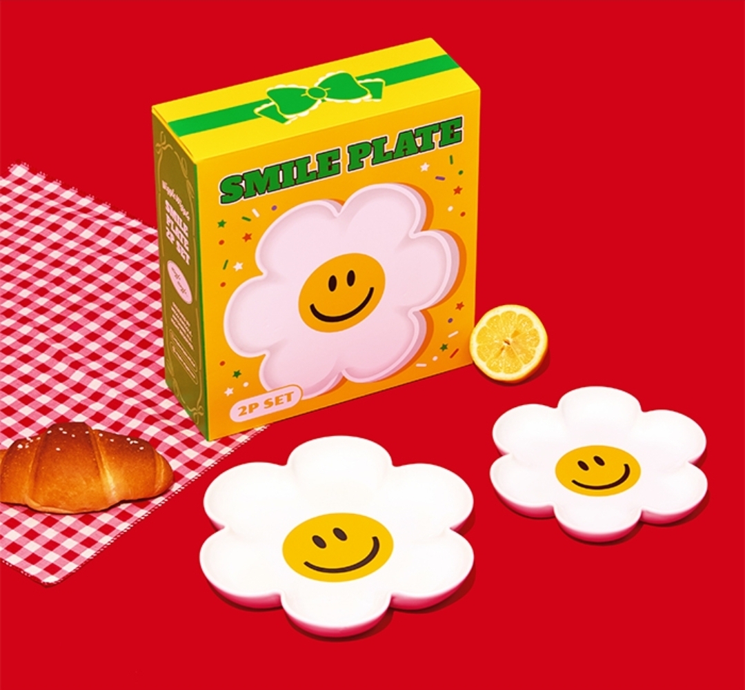Wiggle Wiggle Smile Plate 2P Set