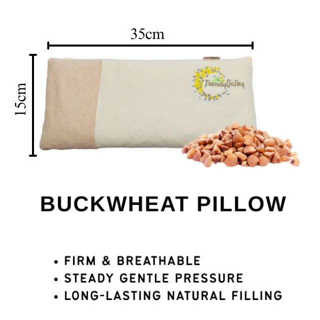 Trendyvalley Organic Baby Buckwheat Pillow & Mung Bean Pillow