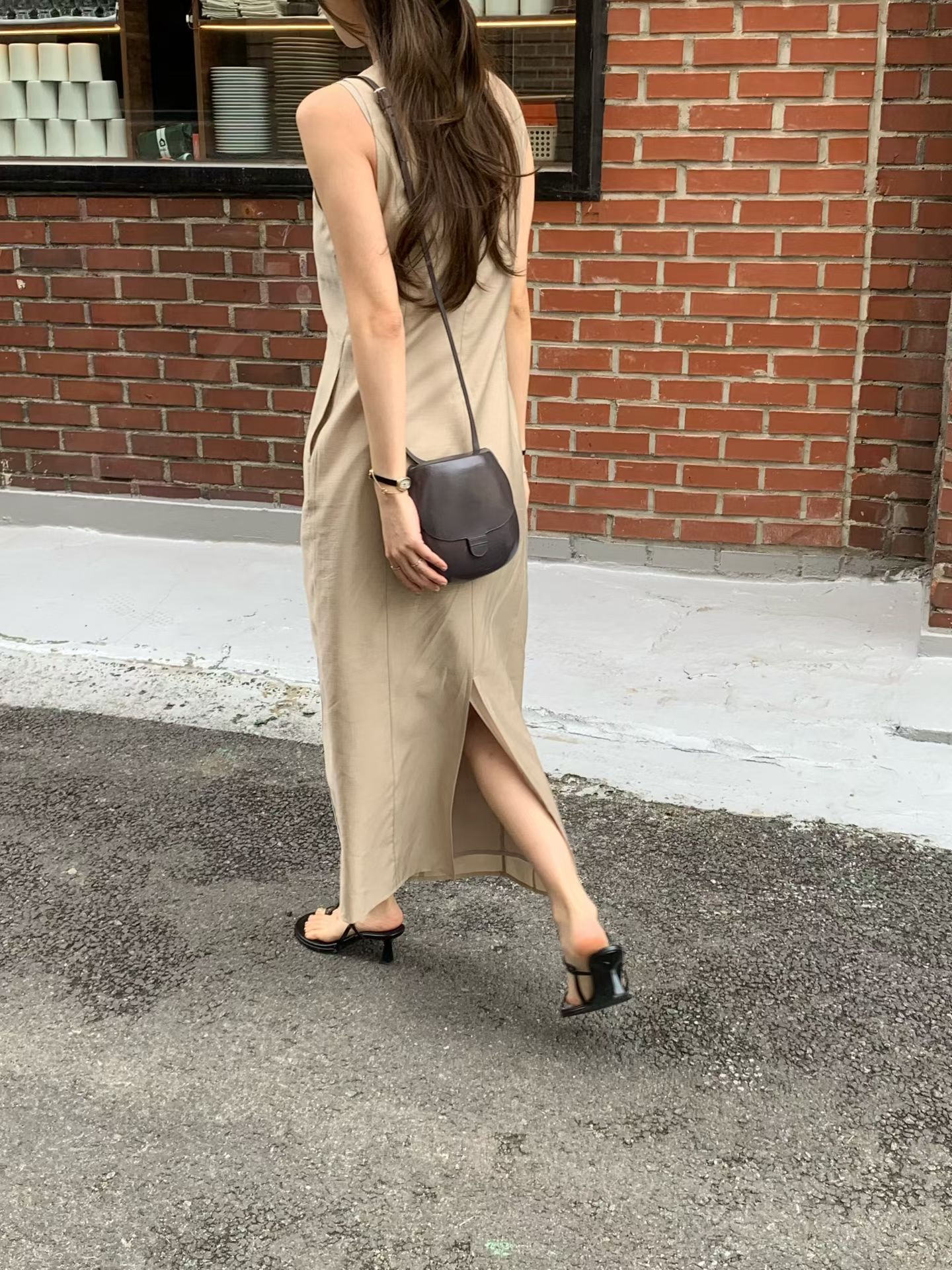 Elegant one piece long dress (with inner dress)