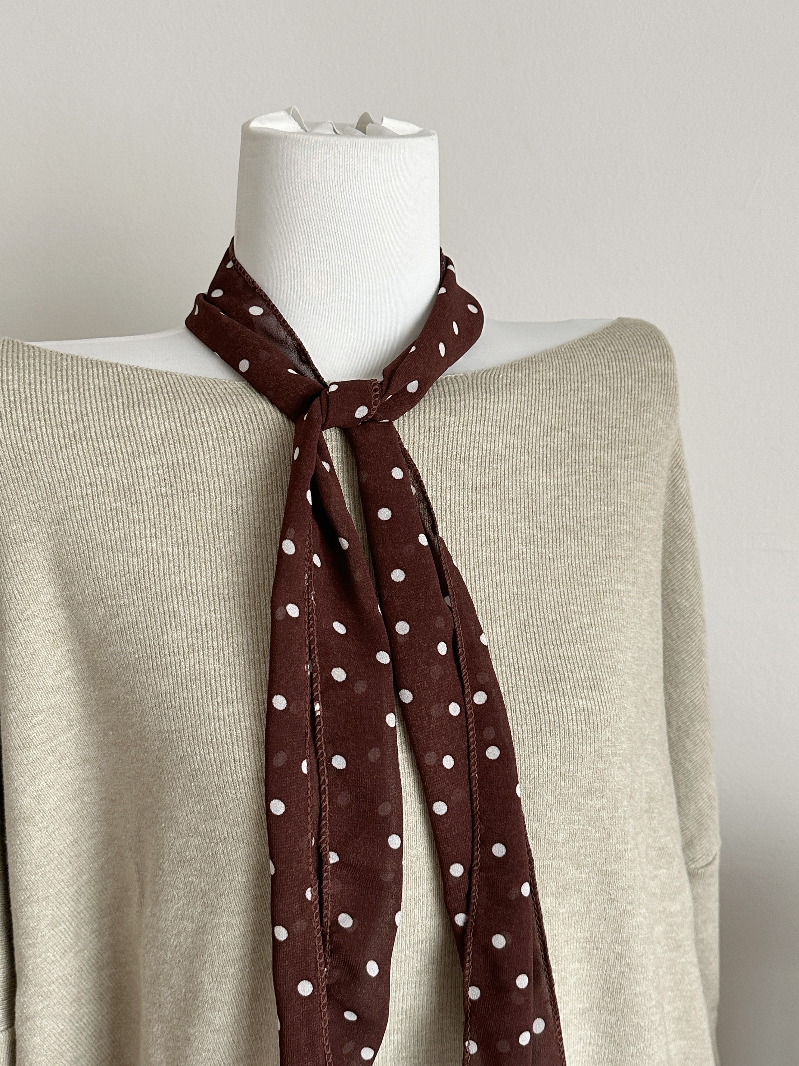 Rust Dot Scarf
