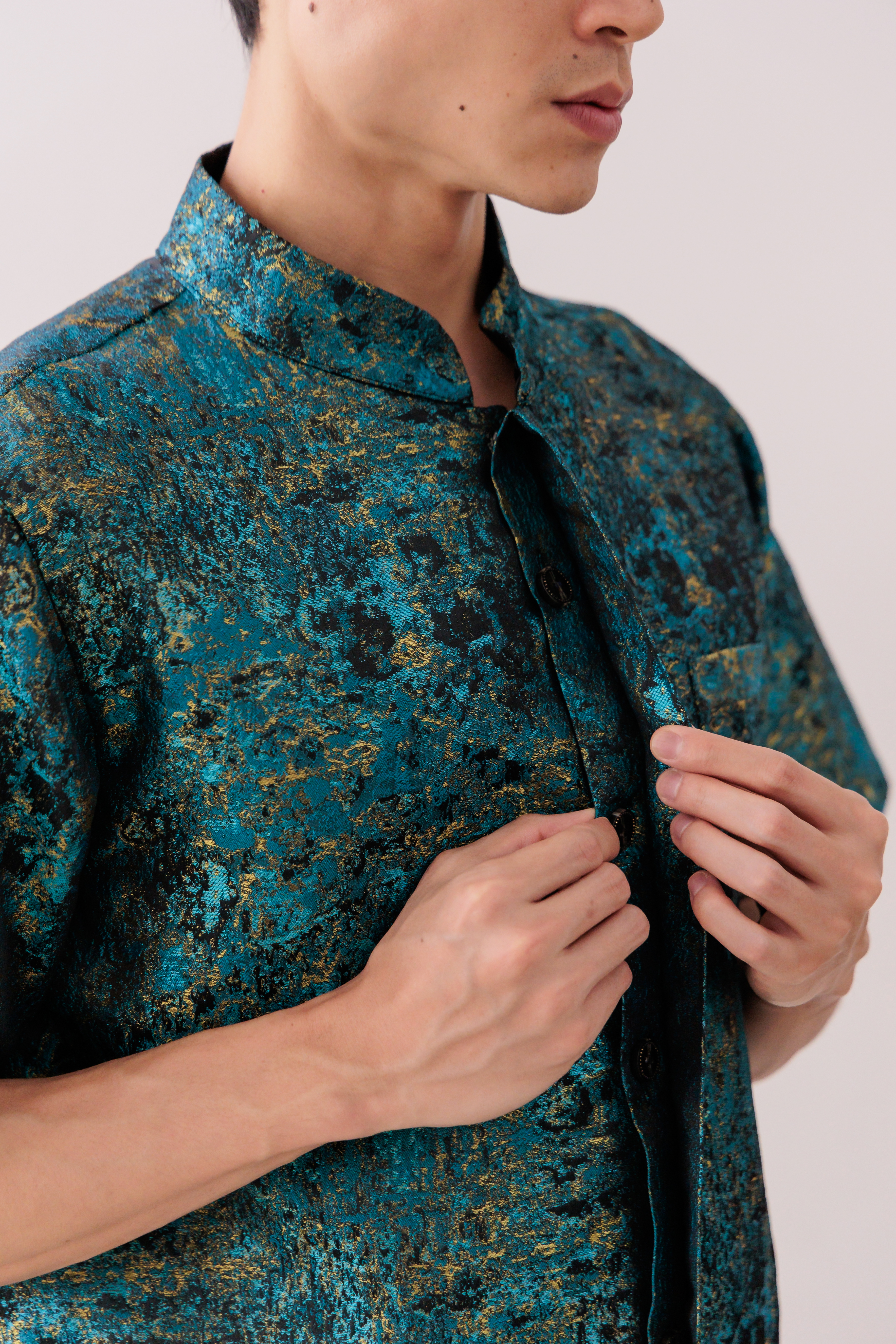 【Pre- Order】Midnight Oasis Metallic Shirt  聚宝金泽 IW006